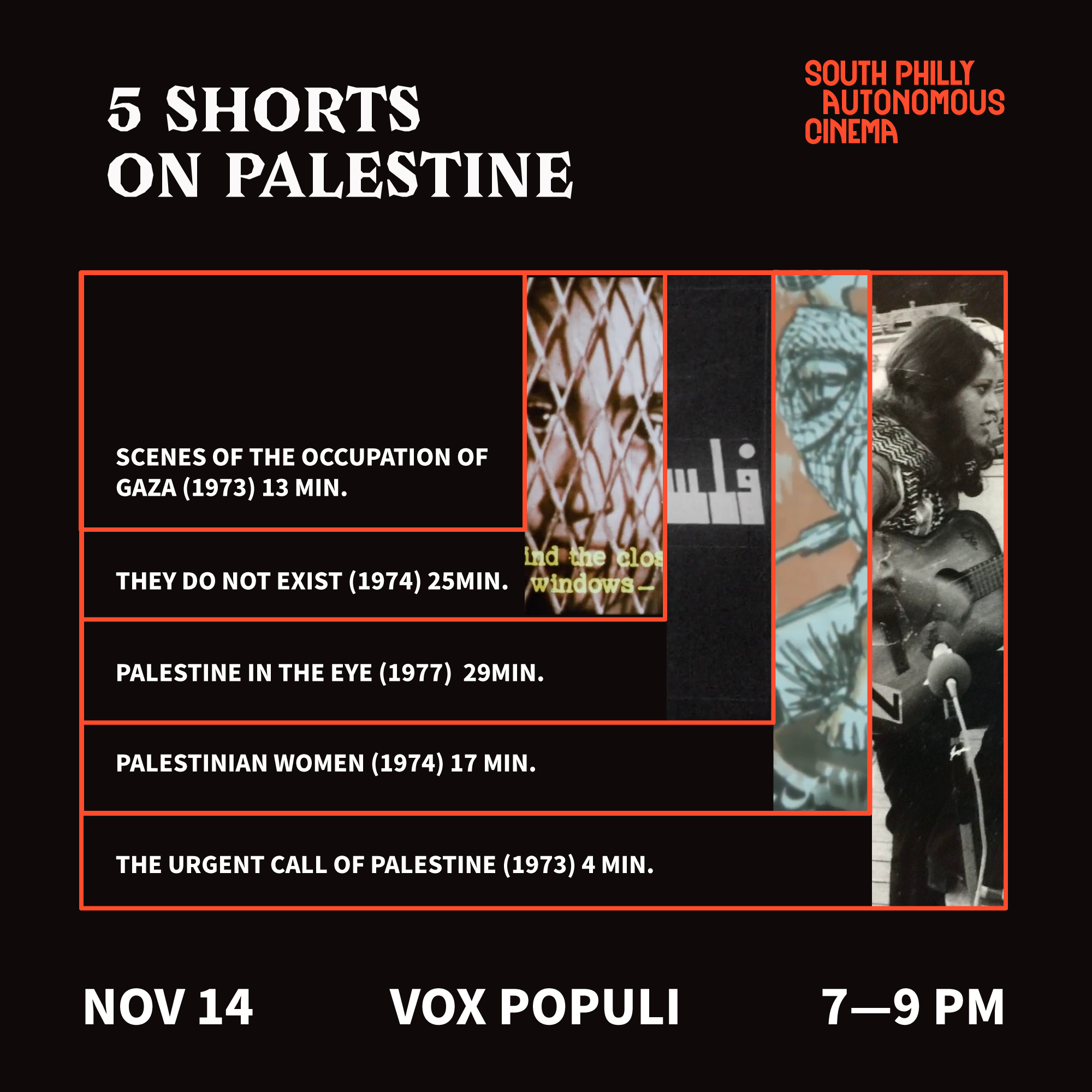 5 Shorts on Palestine