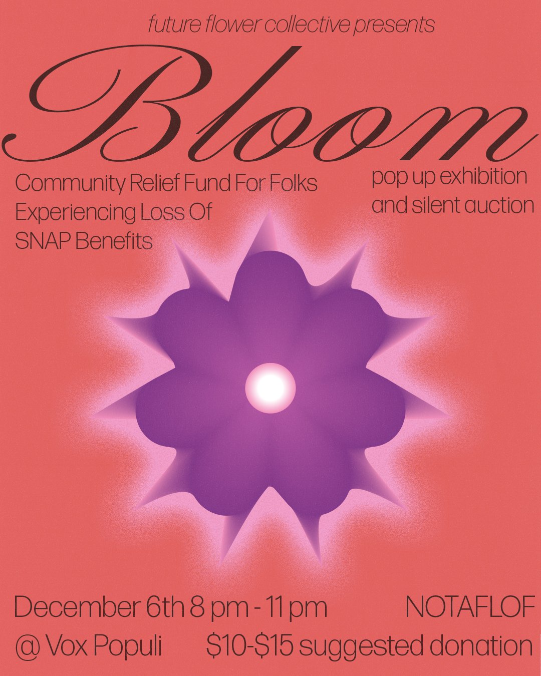 Bloom Pop-Up Exhibition &amp; Silent Auction