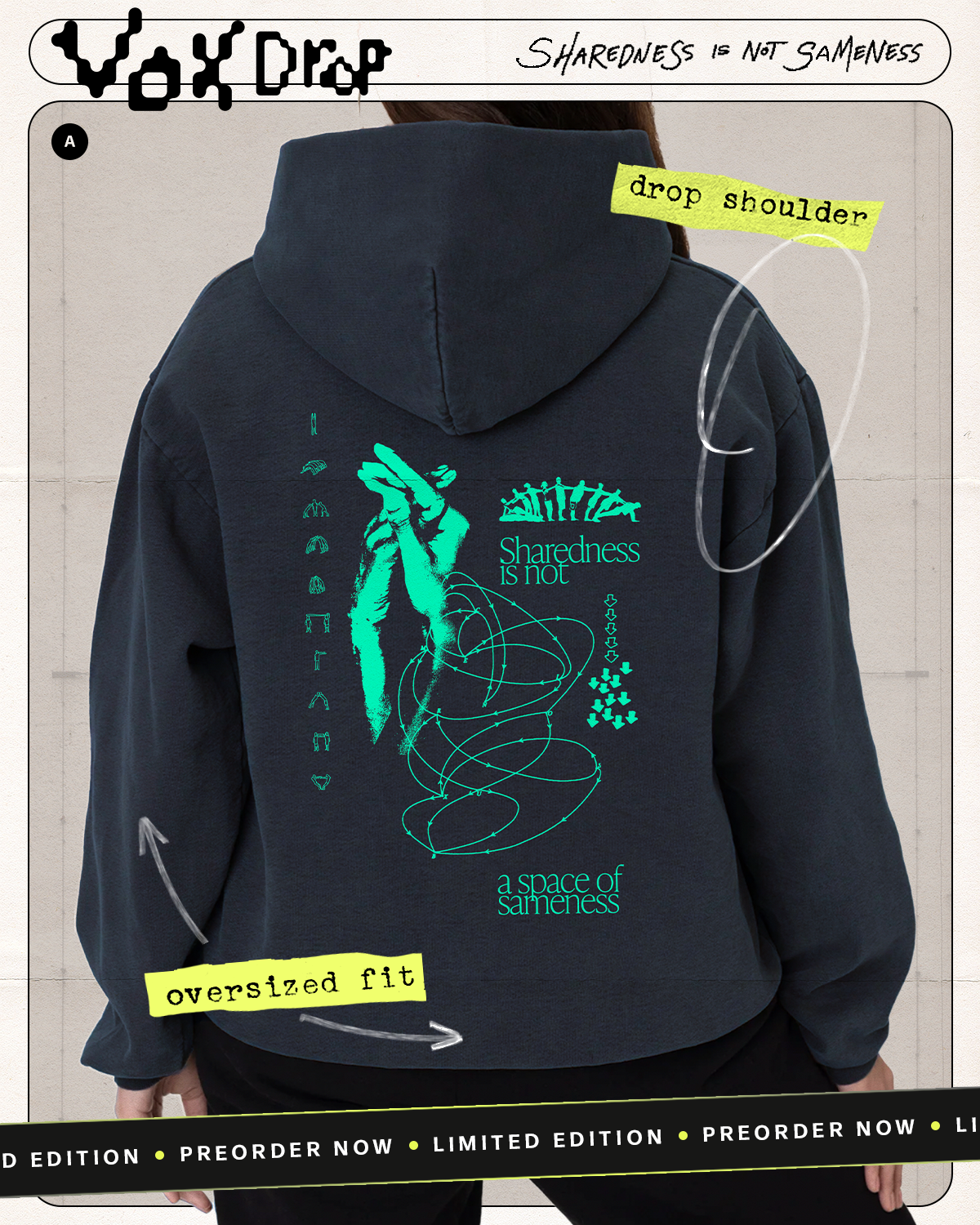 ‘Sharedness is Not Sameness’ Sweatshirt Launch