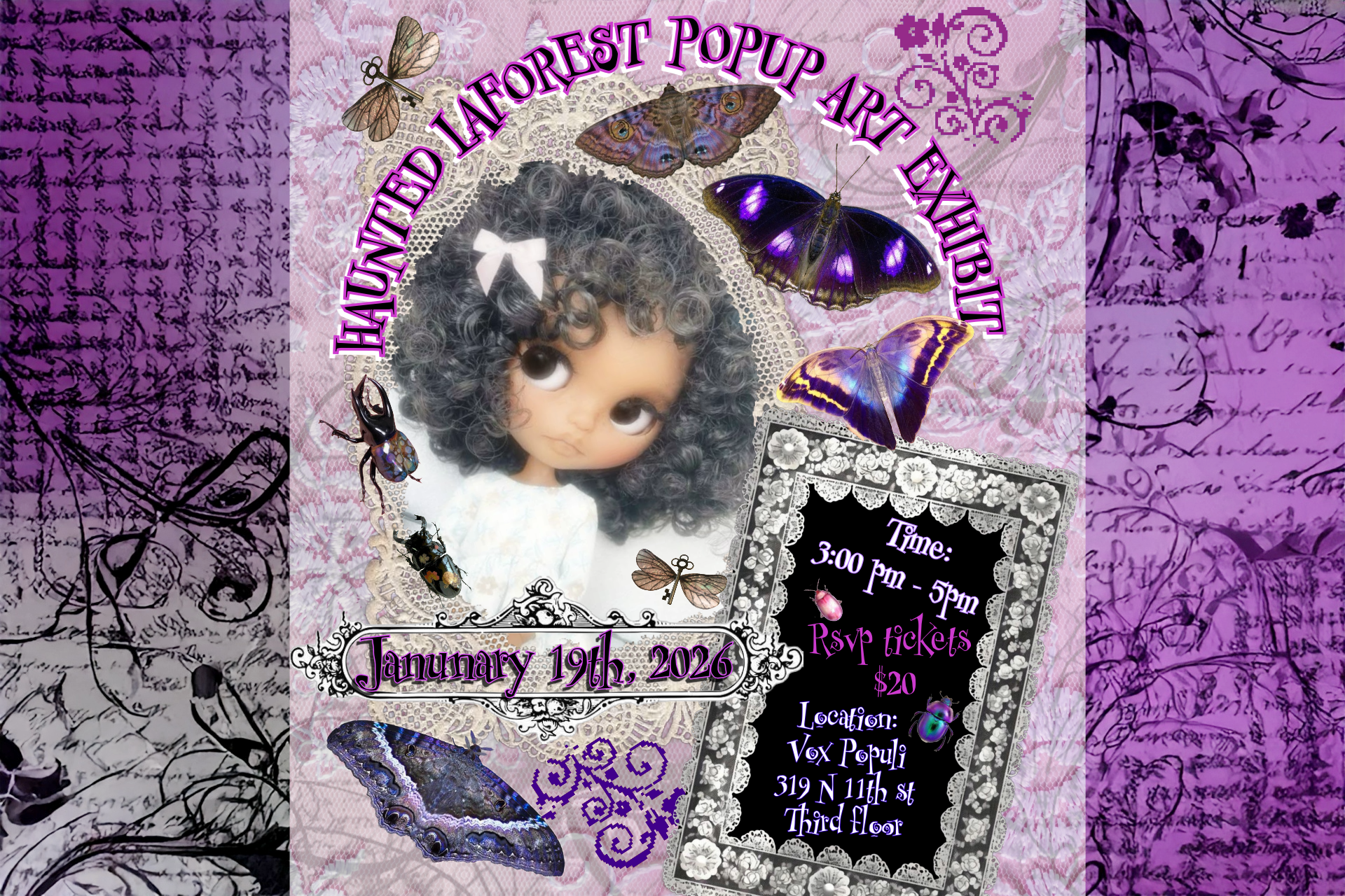 Haunted Laforest Pop-Up Art Exhibit