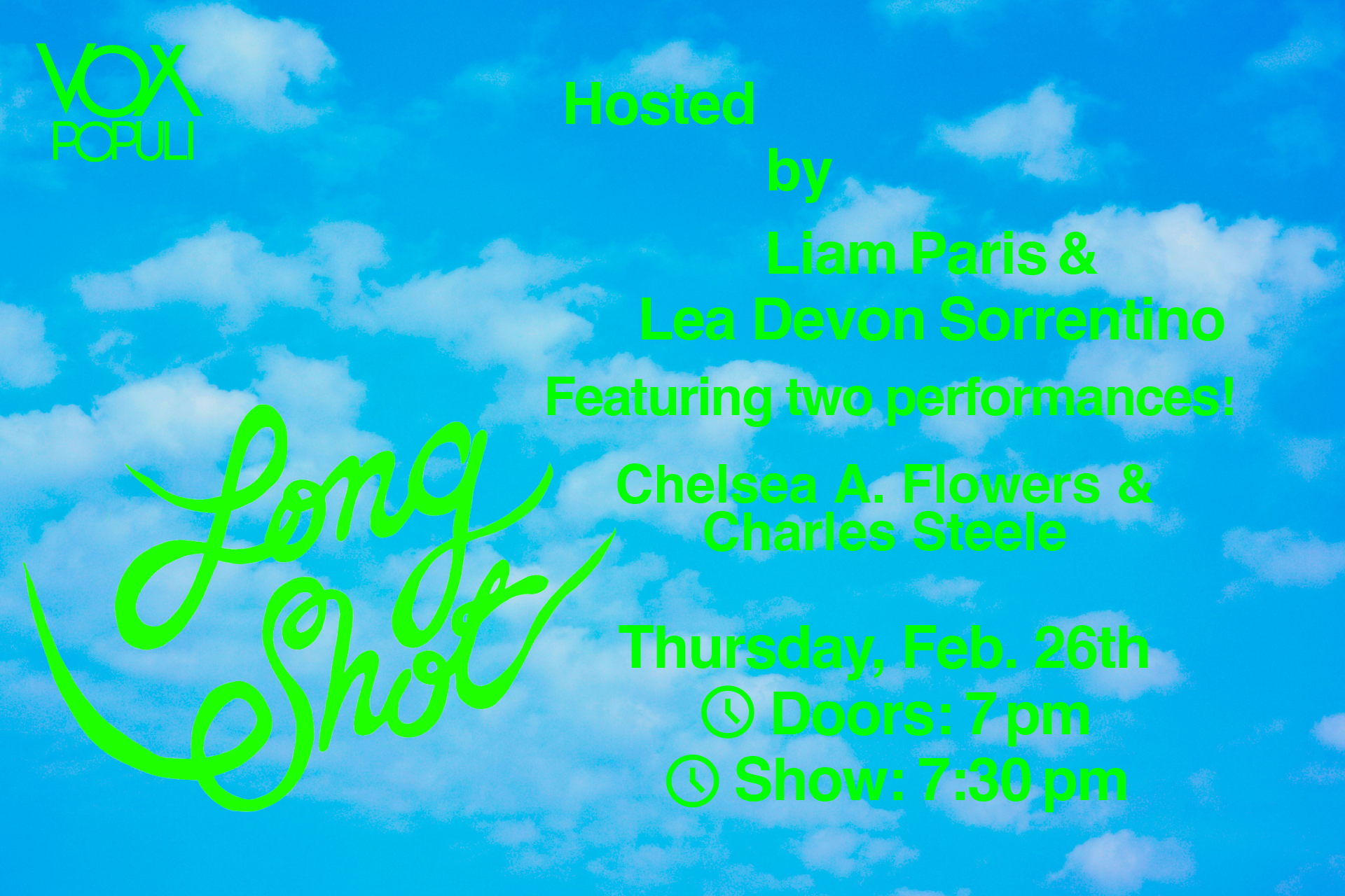 Long Shot - Trivia with Chelsea A. (Chelsea really enjoys trivia and hopes you do too) &  Pitch Day with Charles Steele 