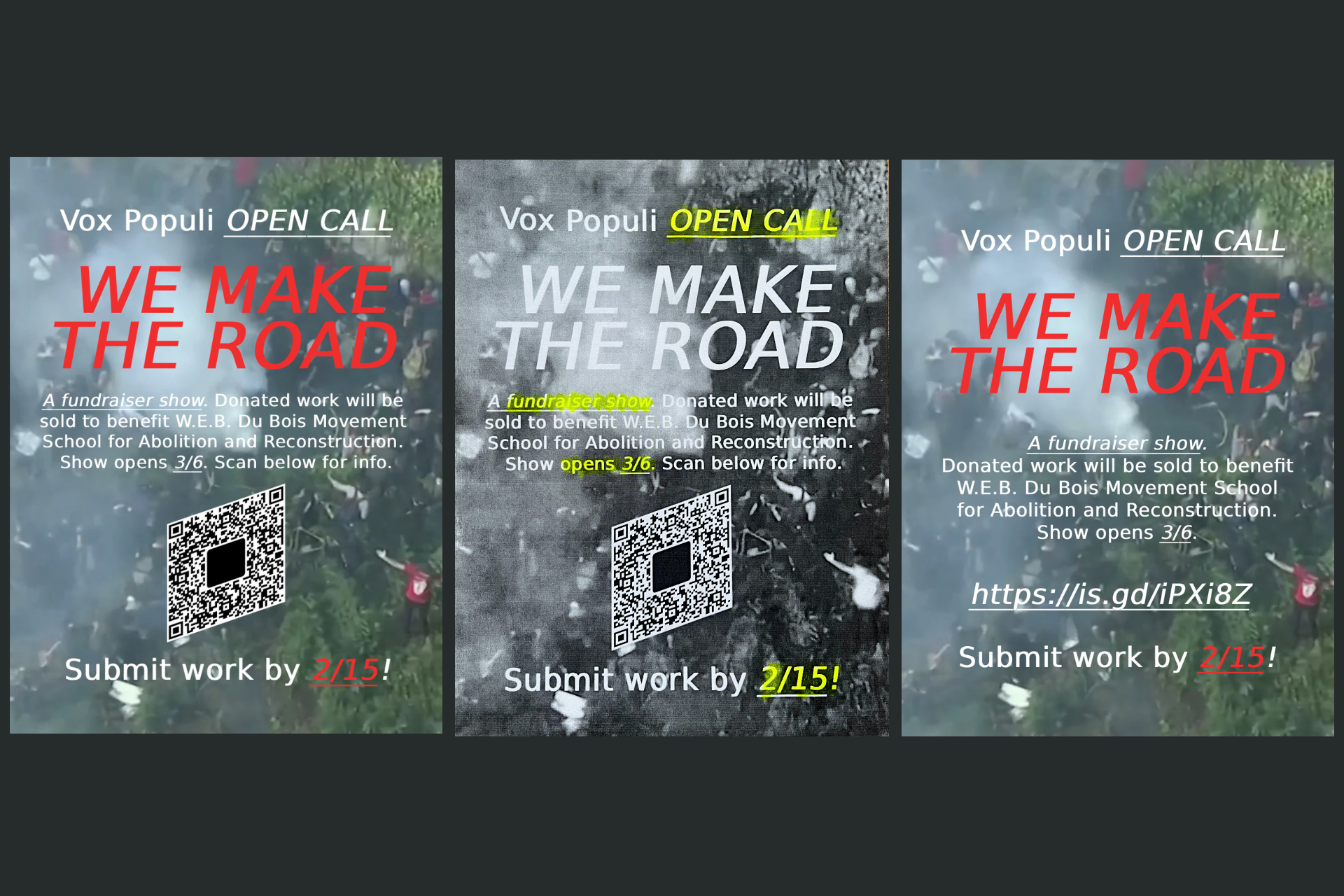 We Make the Road: OPEN CALL