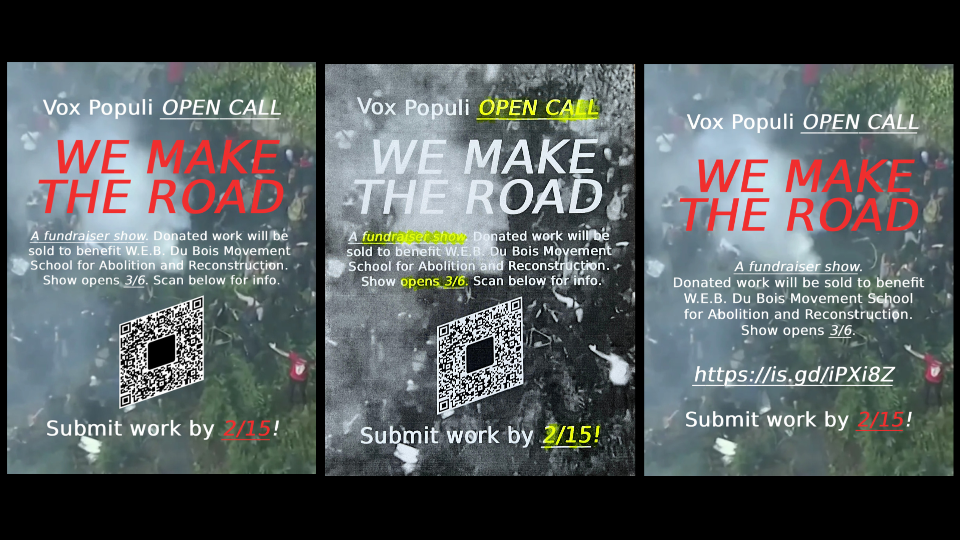 We Make the Road: OPEN CALL