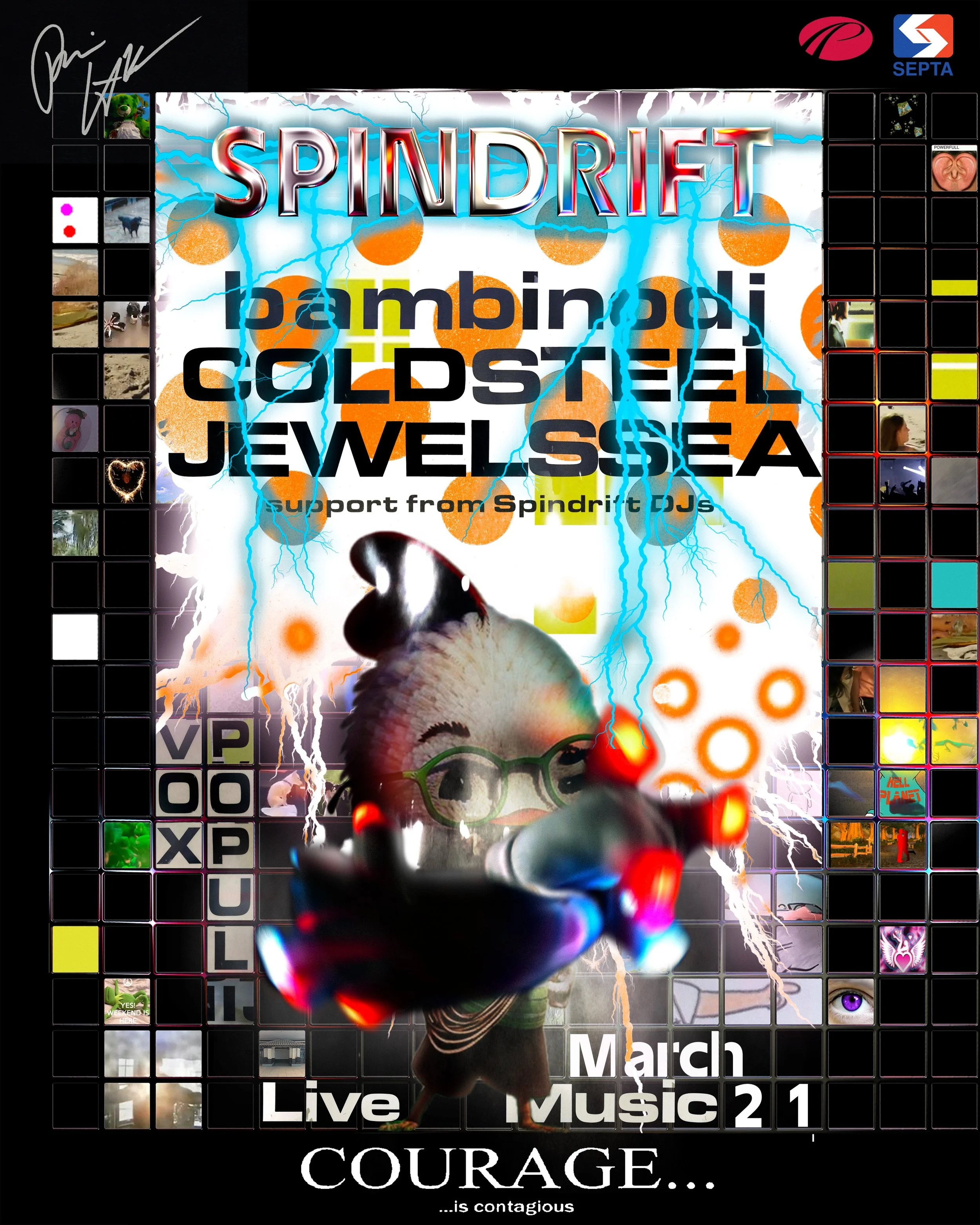 Spindrift with bambinodj, Coldsteel & JEWELSSEA live, support from Spindrift DJs