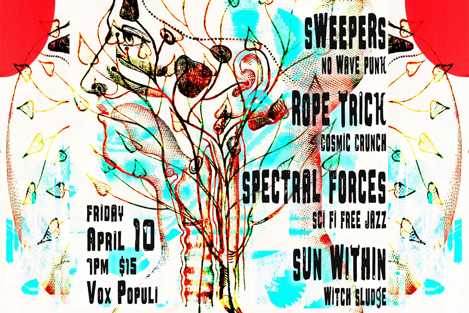 SWEEPERS, ROPE TRICK, SPECTRAL FORCES, SUN WITHIN