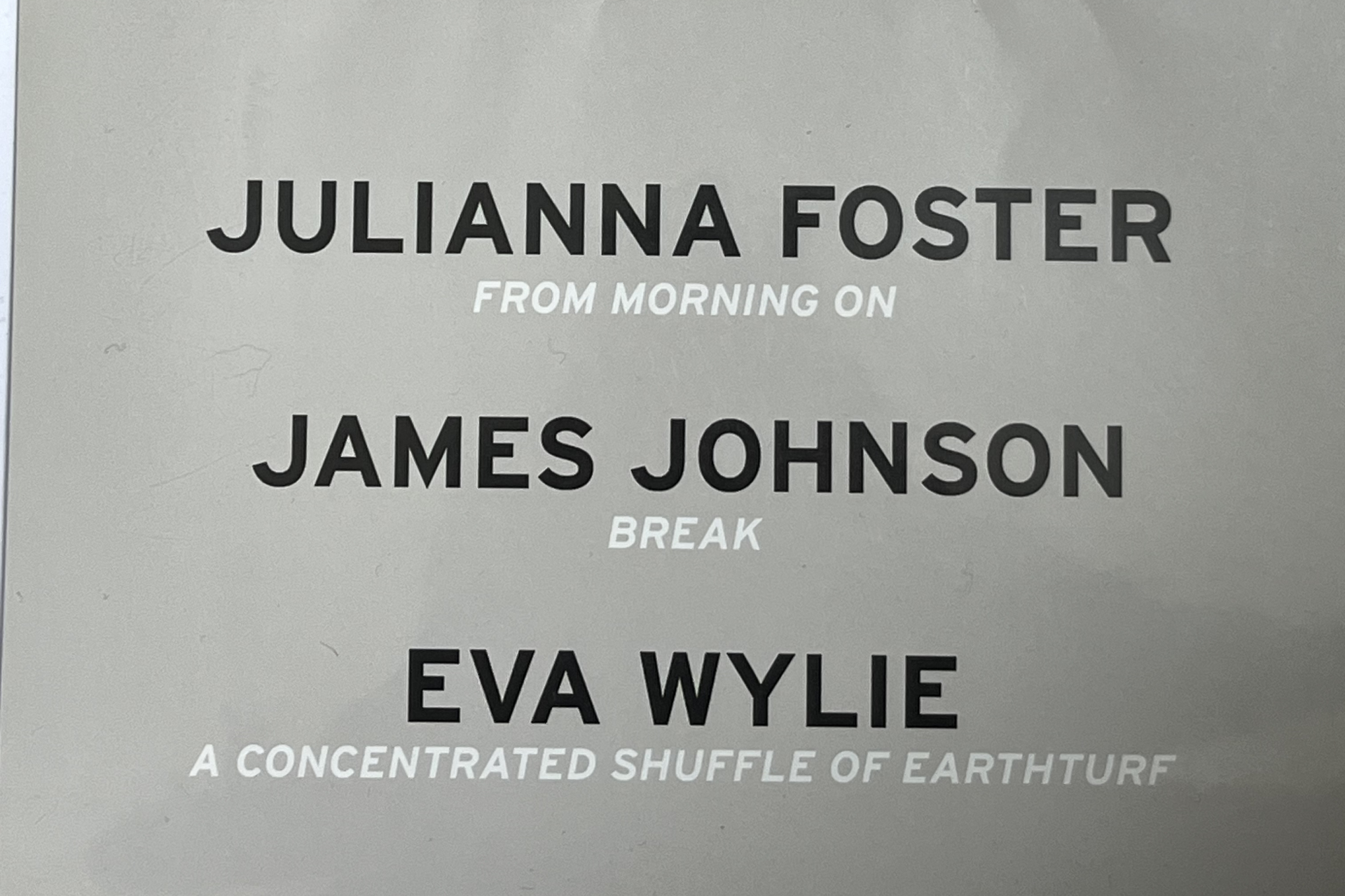 A Concentrated Shuffle of Earthturf