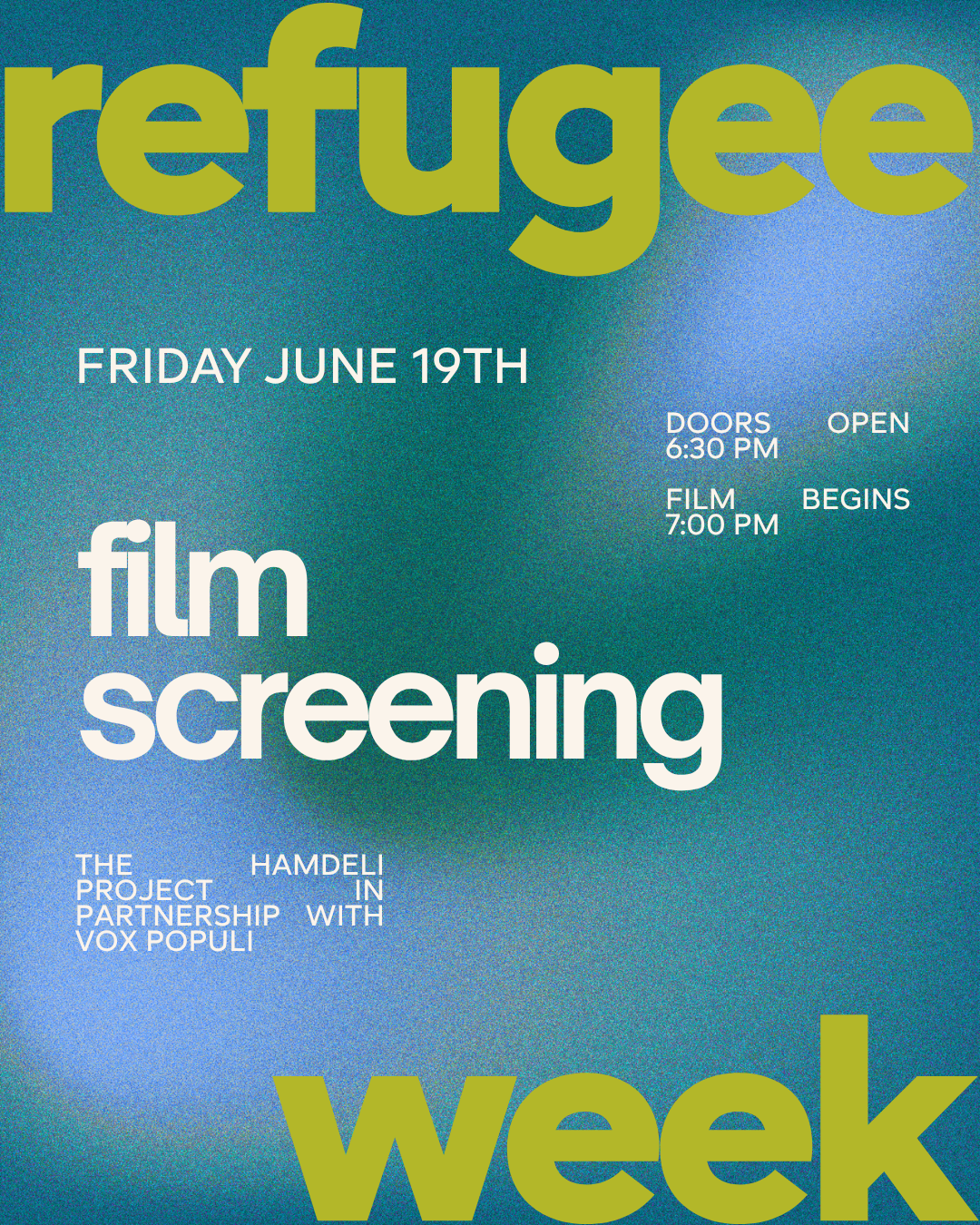 Refugee Week Film Screening