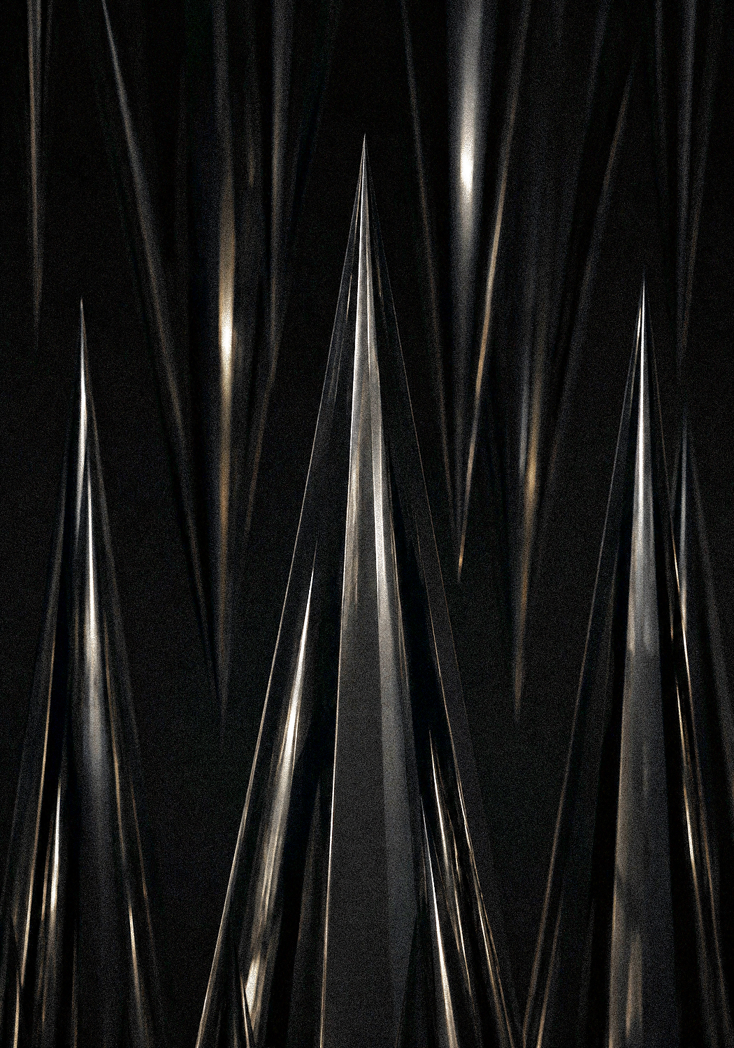 DOVER STREET MARKET LONDON storefront, steel cones. The retail design of Dover Street Market and the Visual Merchandising and the Architecture and the spatial design of the storefront. By Auliseo (Aurèle Eliseo Stauffer).