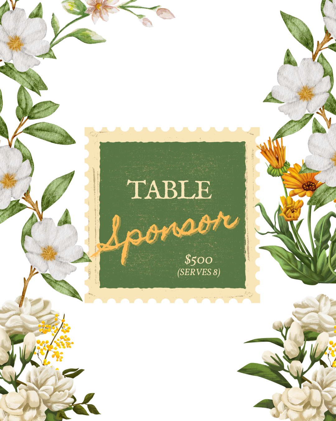 Sponsor a Table — $500