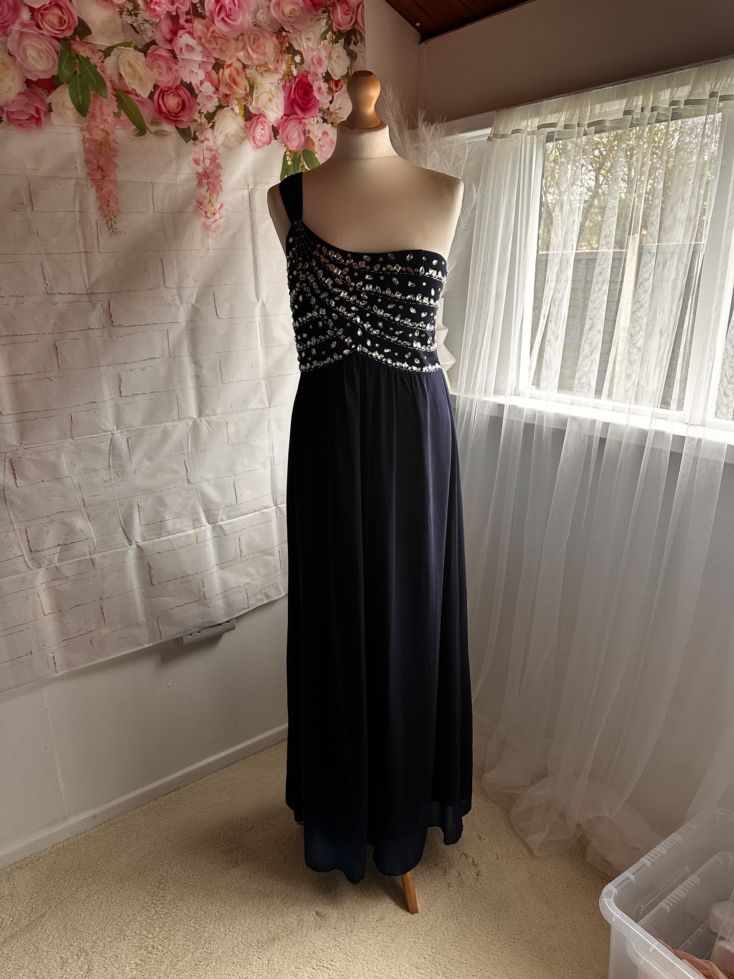 Blue Asymmetrical Dress - Size 12