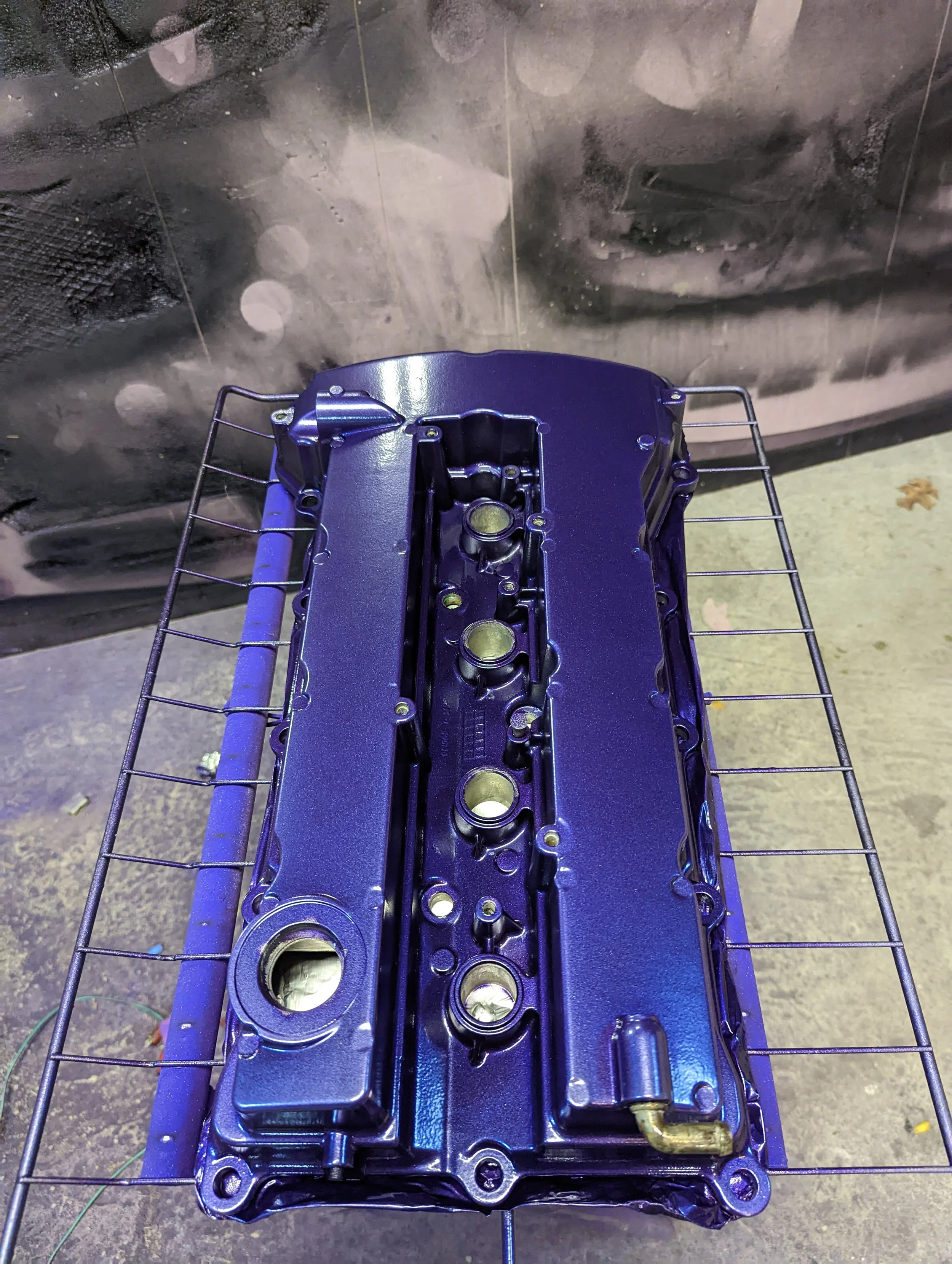 Evo X Valve Cover — Black Lotus Coatings