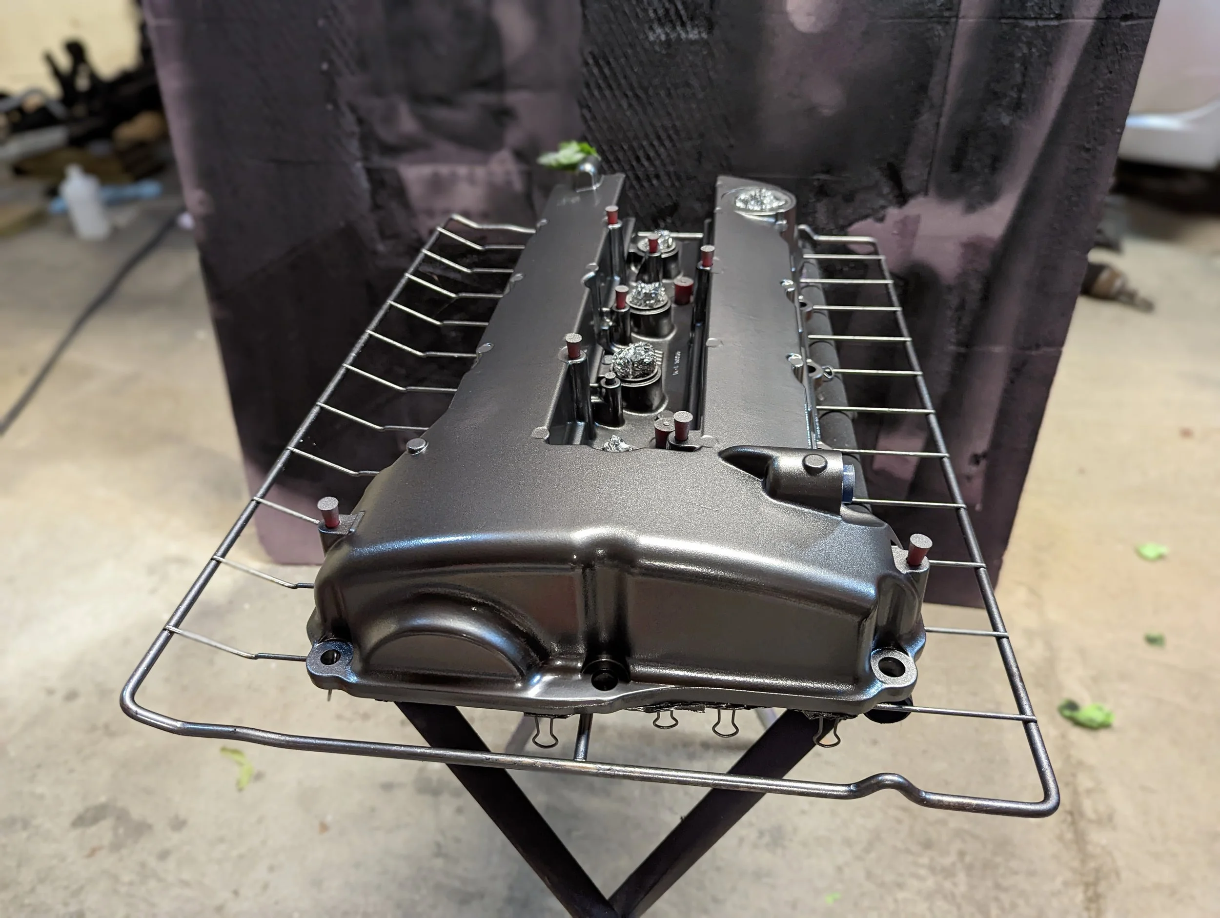 Evo X Valve Cover — Black Lotus Coatings