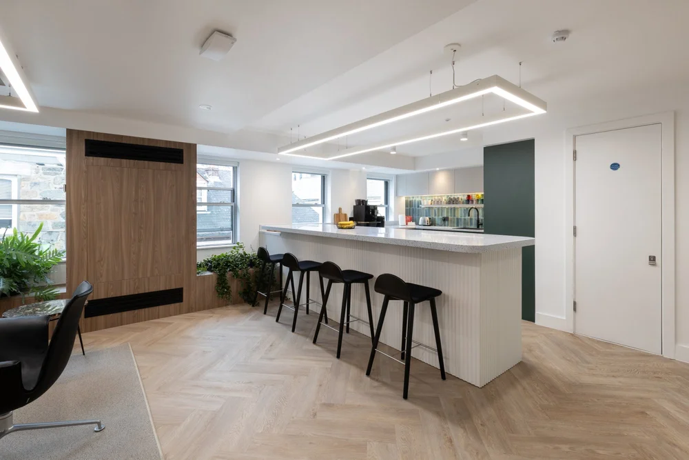 Kitchen counter and integrated storage