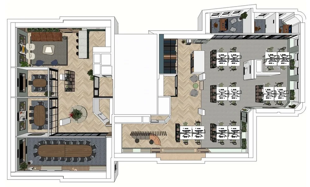 Weighbridge House workplace layout