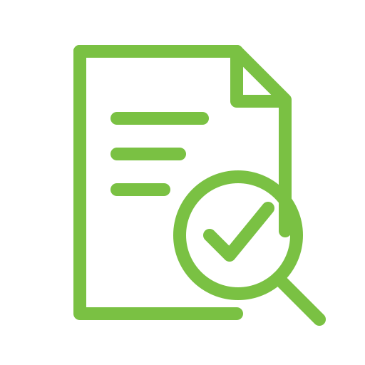 Drawing review and approval icon representing POS design review.