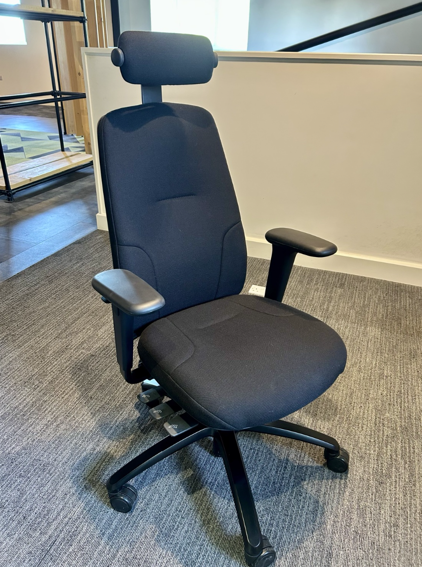 RH Logic high-back ergonomic chair, actual sale item