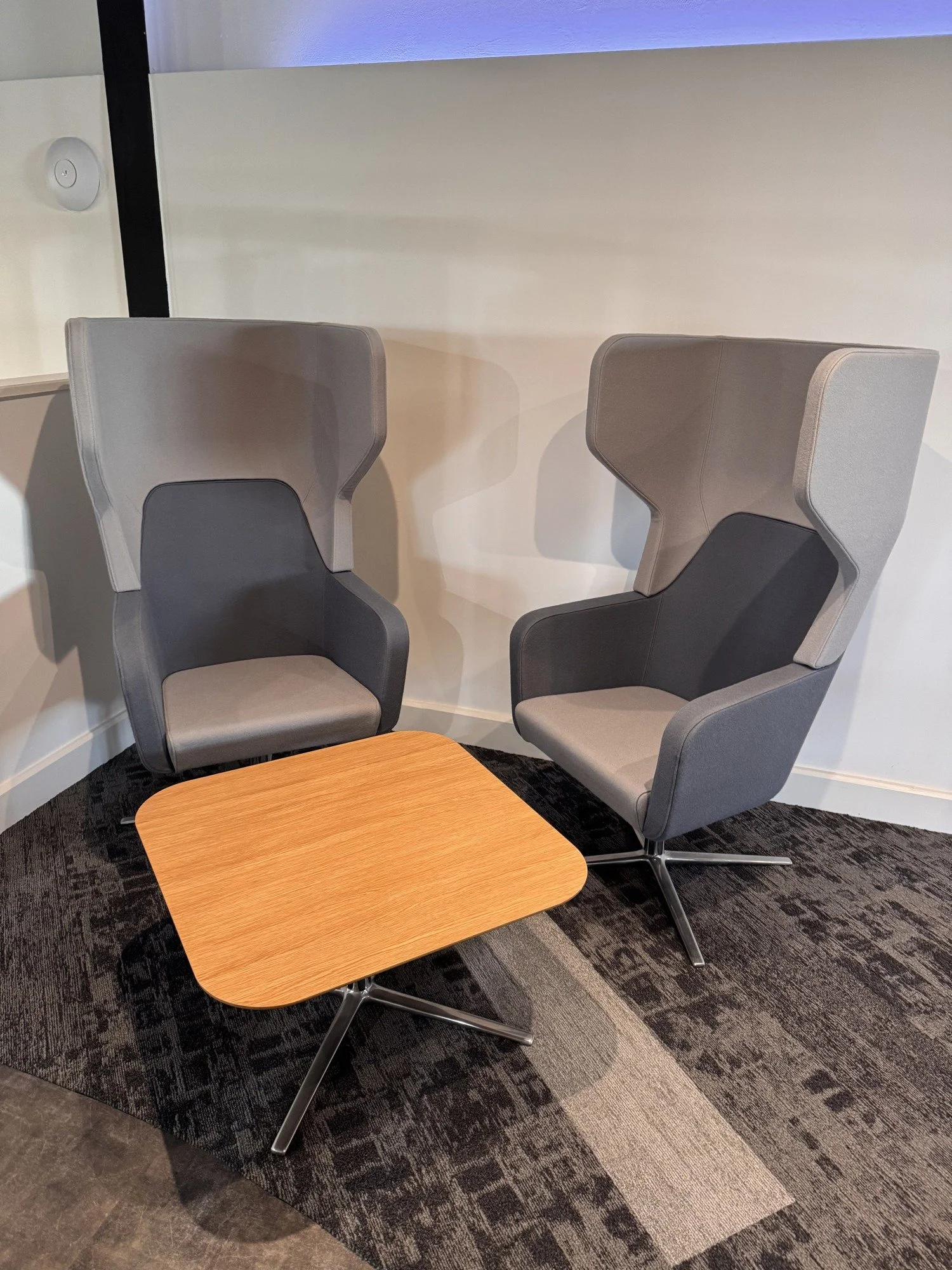 Ocee Design Harc set with two high-back armchairs and matching coffee table, actual sale items
