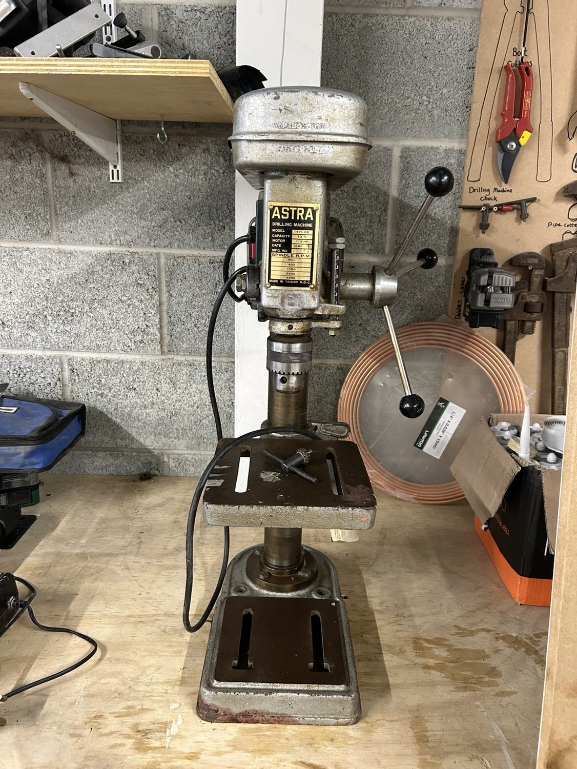 Astra T20 pillar drill, actual sale item