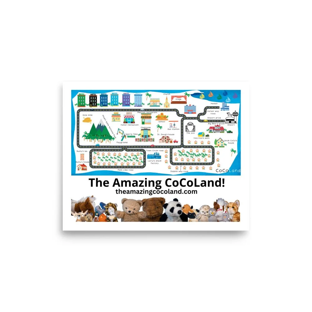 CoCoLand Map Poster — The Amazing CoCoLand