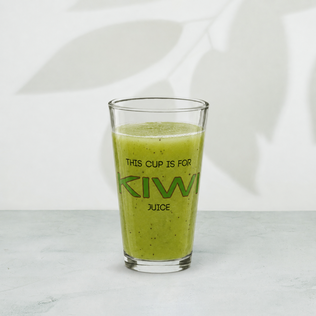 Glass Kiwi Juice Cup - Dr. Dave Collection