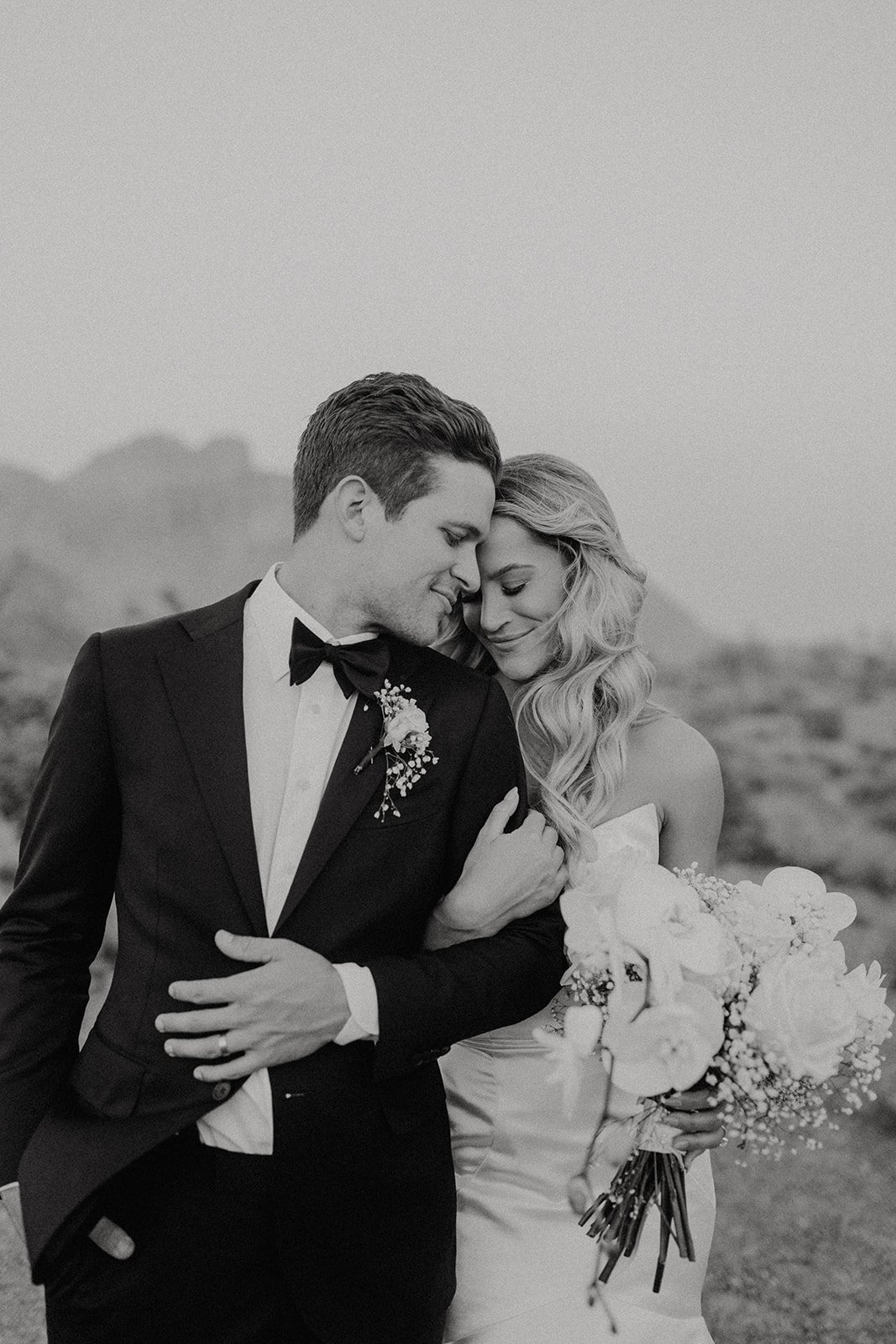Bride and groom couple photos in the Arizona desert