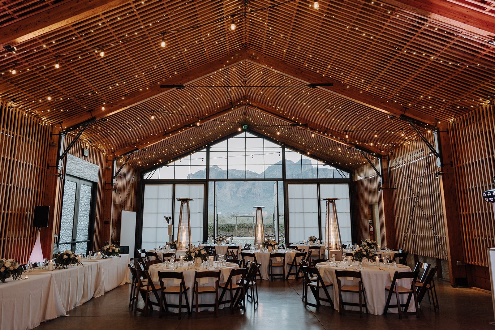 The Paseo wedding venue reception tables