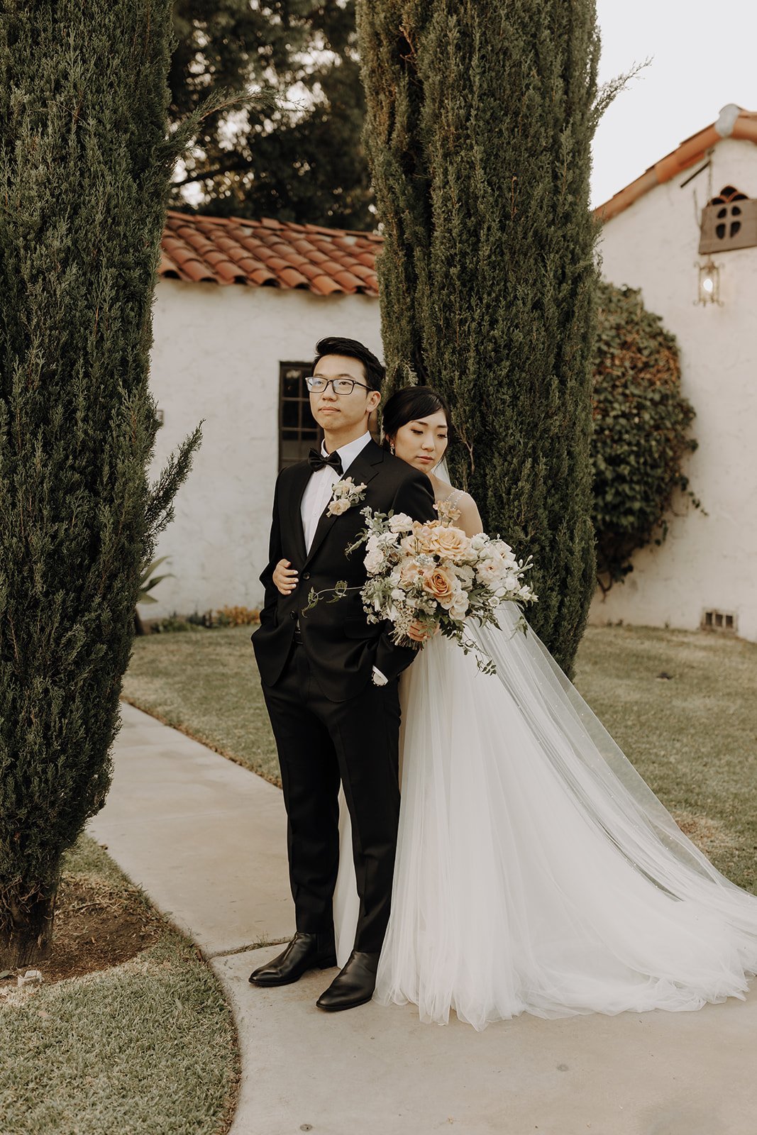 Bride and groom portraits at Southern California wedding