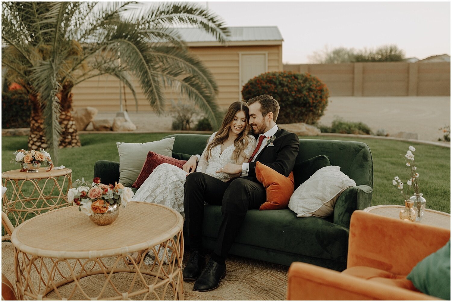 Alexa + Josh | Backyard Boho Wedding