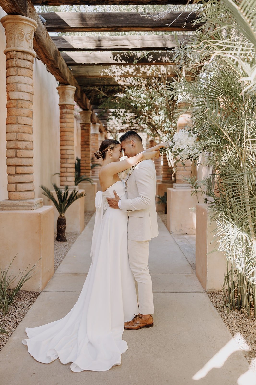 Bride and groom couple photos at Royal Palms Resort &amp; Spa in Arizona