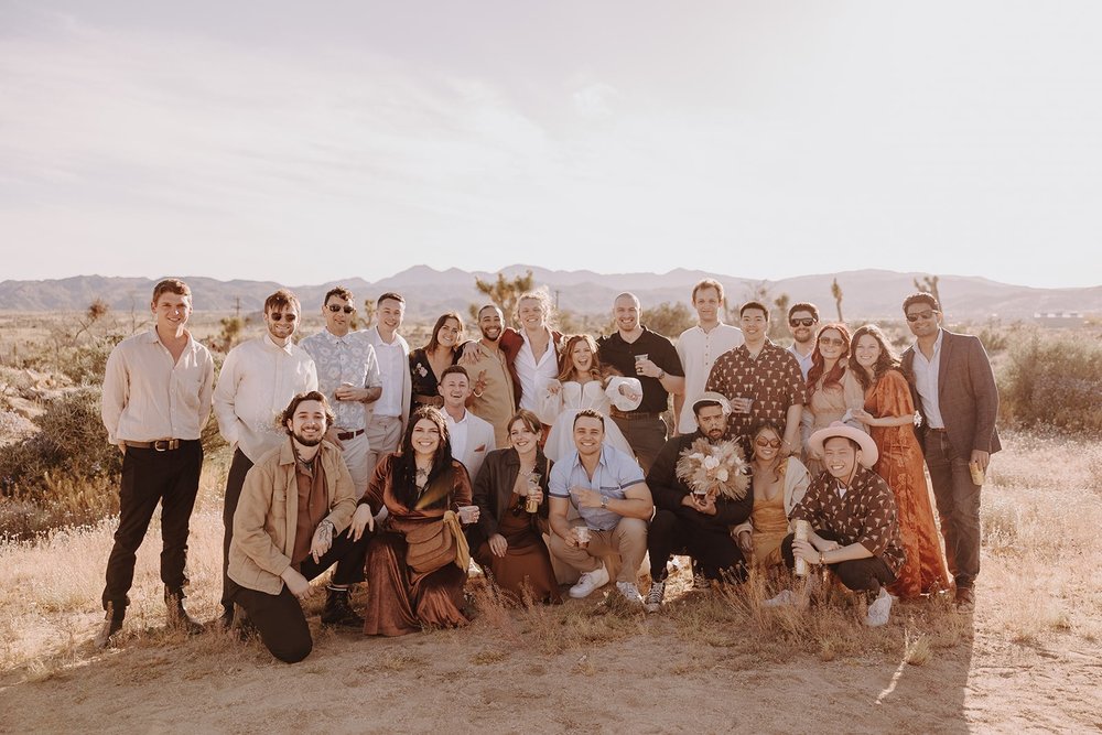 Guest wedding photo at Joshua Tree wedding in California