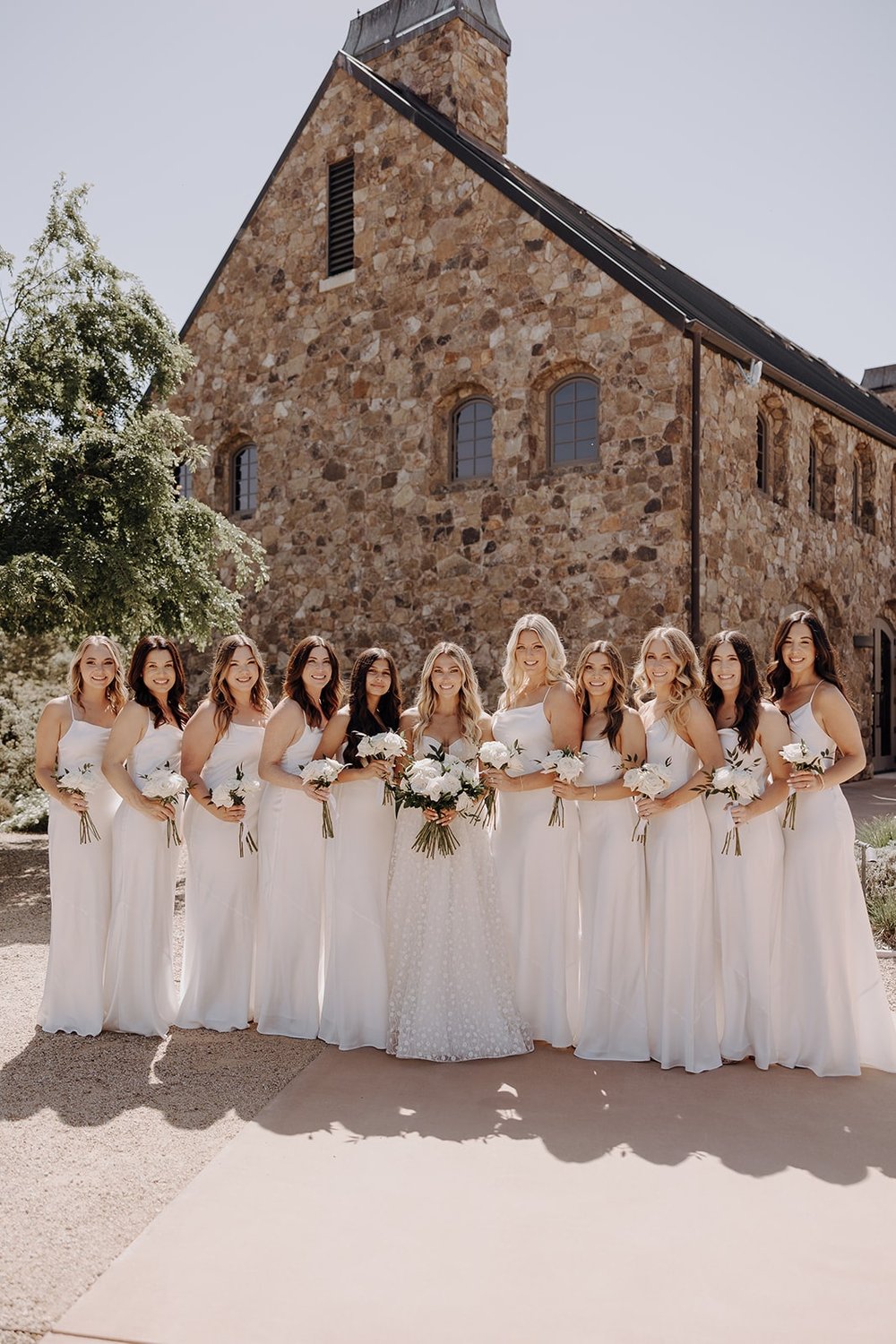 Bridesmaid photo at luxury wedding venue in California