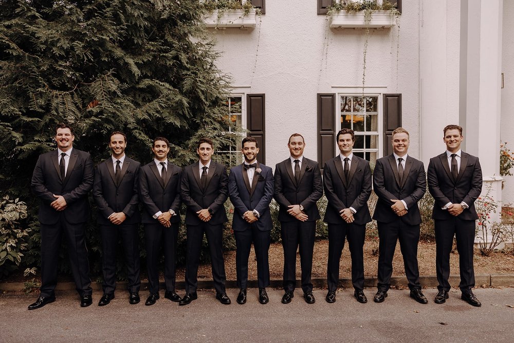 Groomsmen portraits at New York wedding