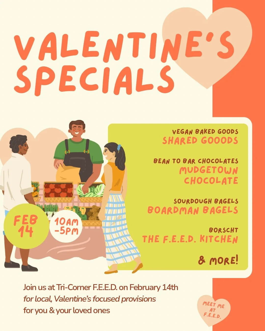 ❤️💕 Love is in the air&hellip; and so is something sweet. Treat your Valentine (or yourself) to a little love at Tri Corner F.E.E.D. this weekend. 💕❤️