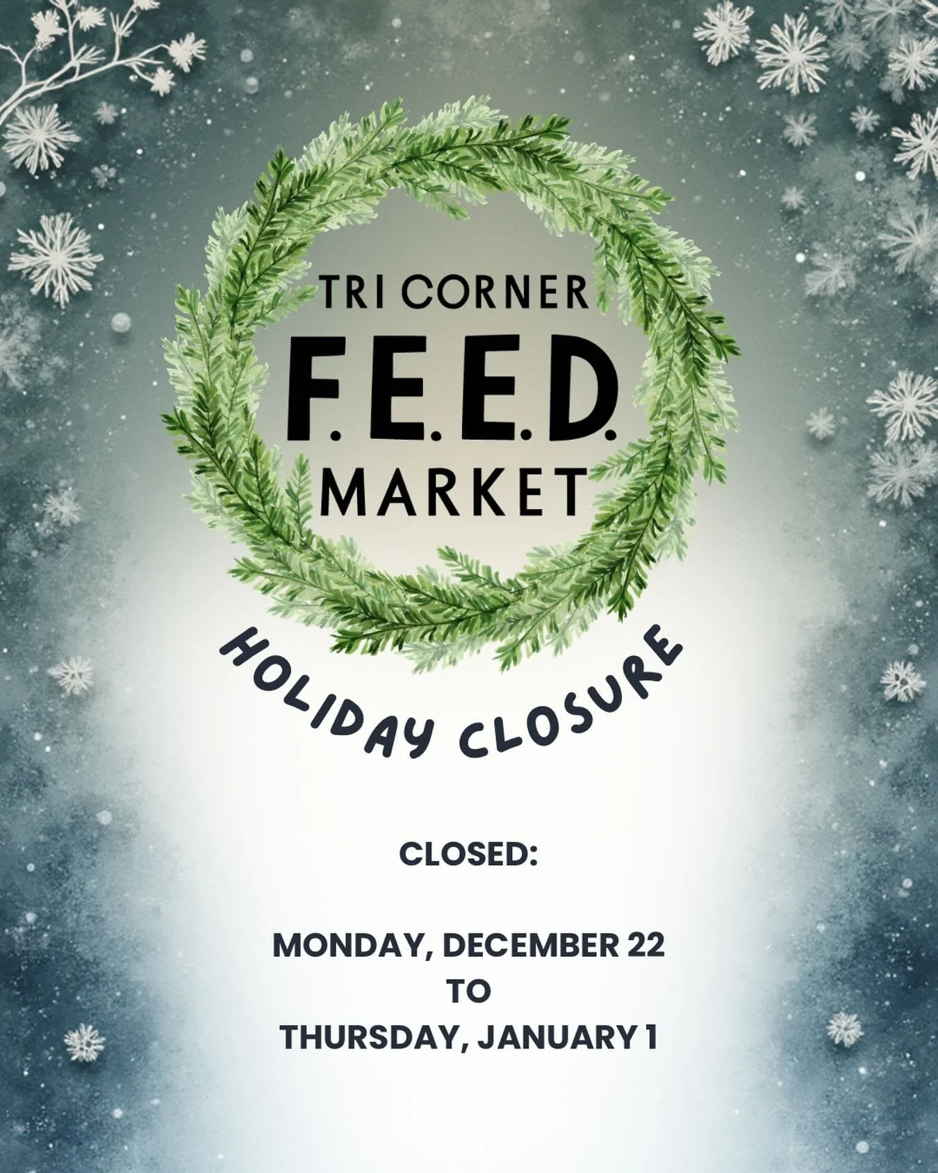 ✨We&rsquo;re taking a little holiday break to rest, recharge and spend time with loved ones 🤍 We&rsquo;ll be closed from 12/22-1/1 and reopening on Friday, January 2 with fresh goods and smiling faces✨