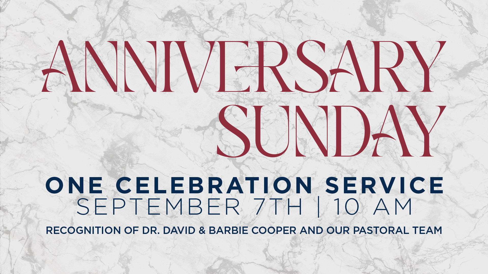 Anniversary Celebration