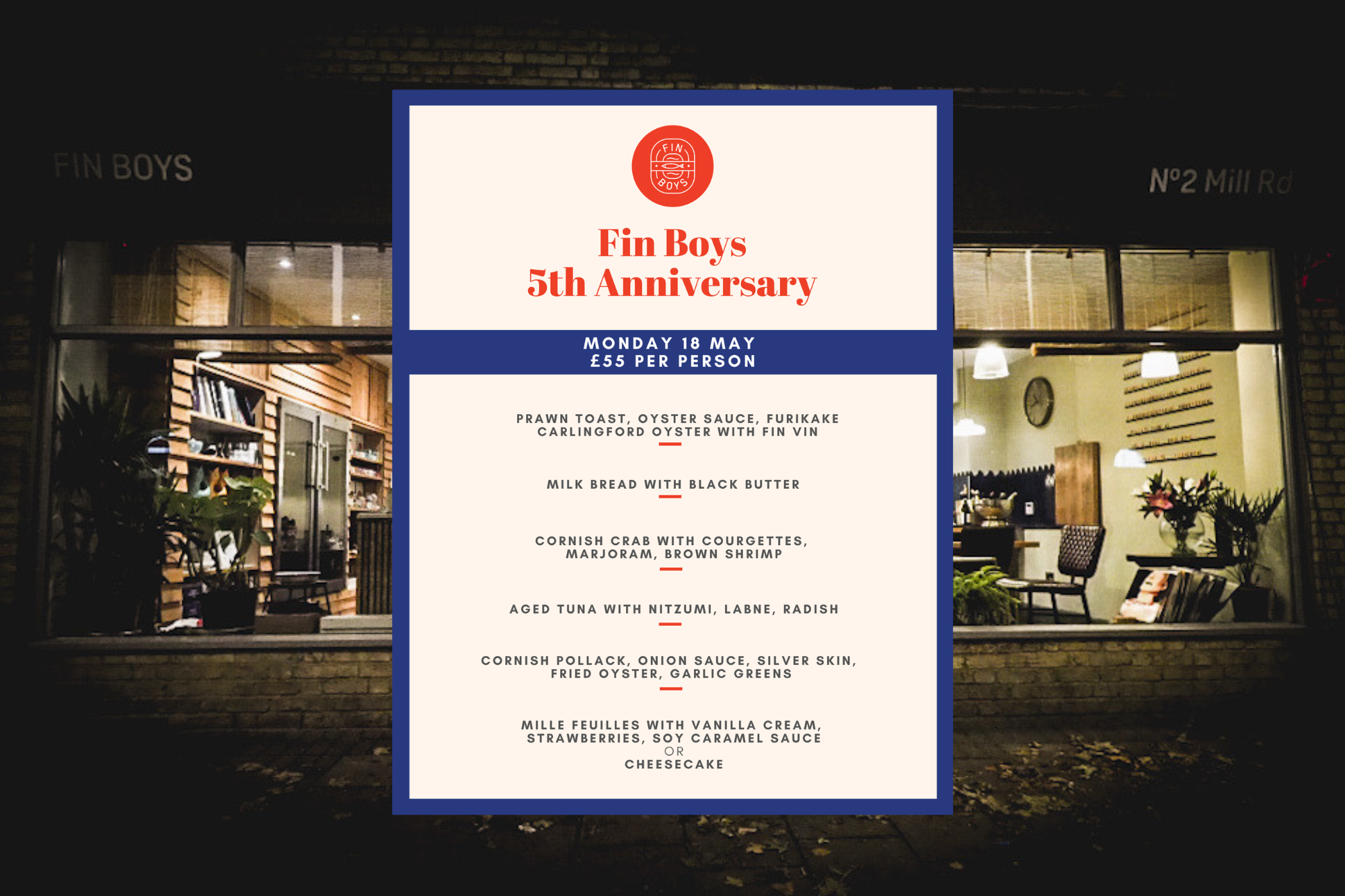 5th anniversary dinner