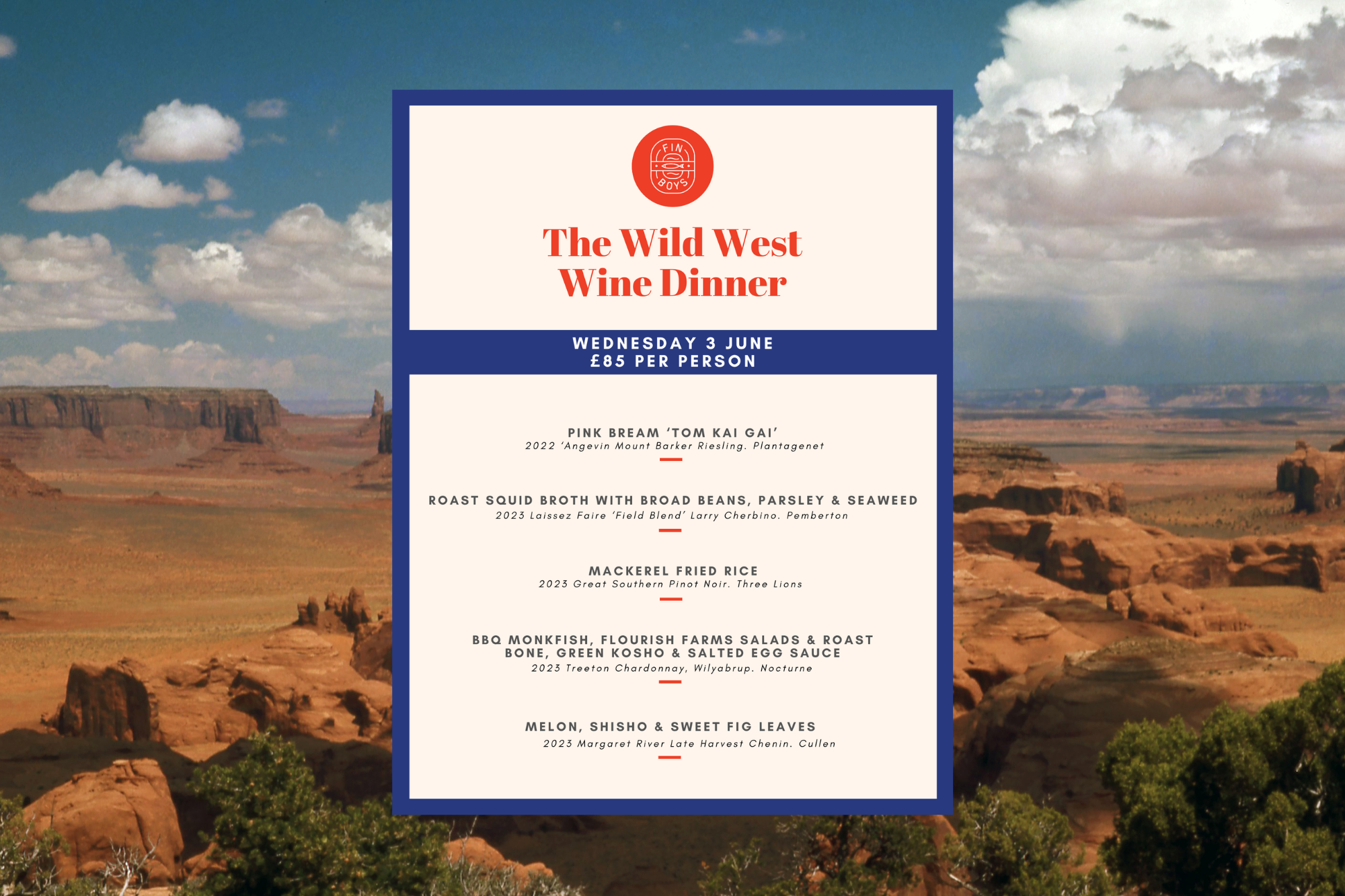 wild west wine dinner