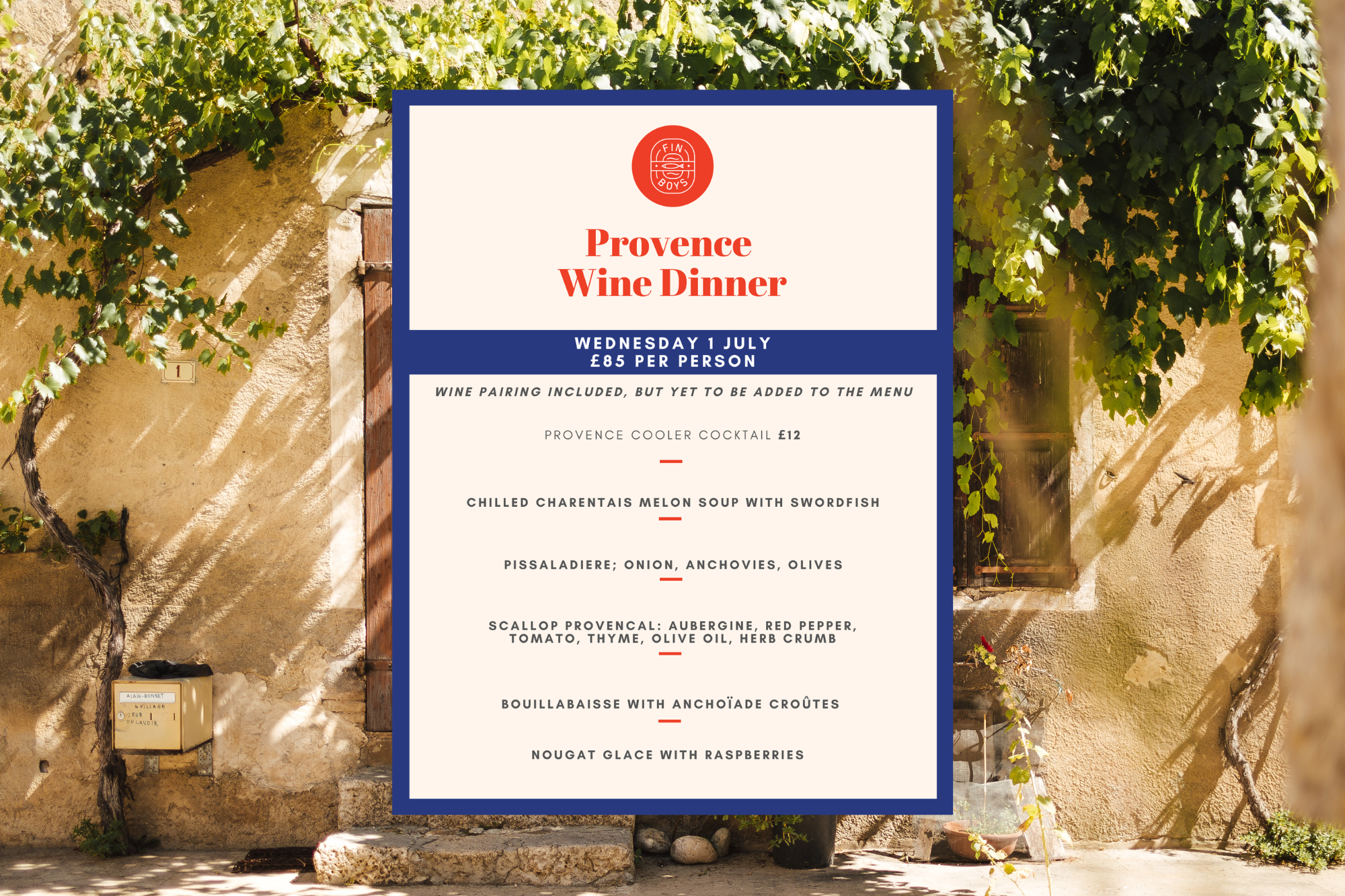 provence wine dinner