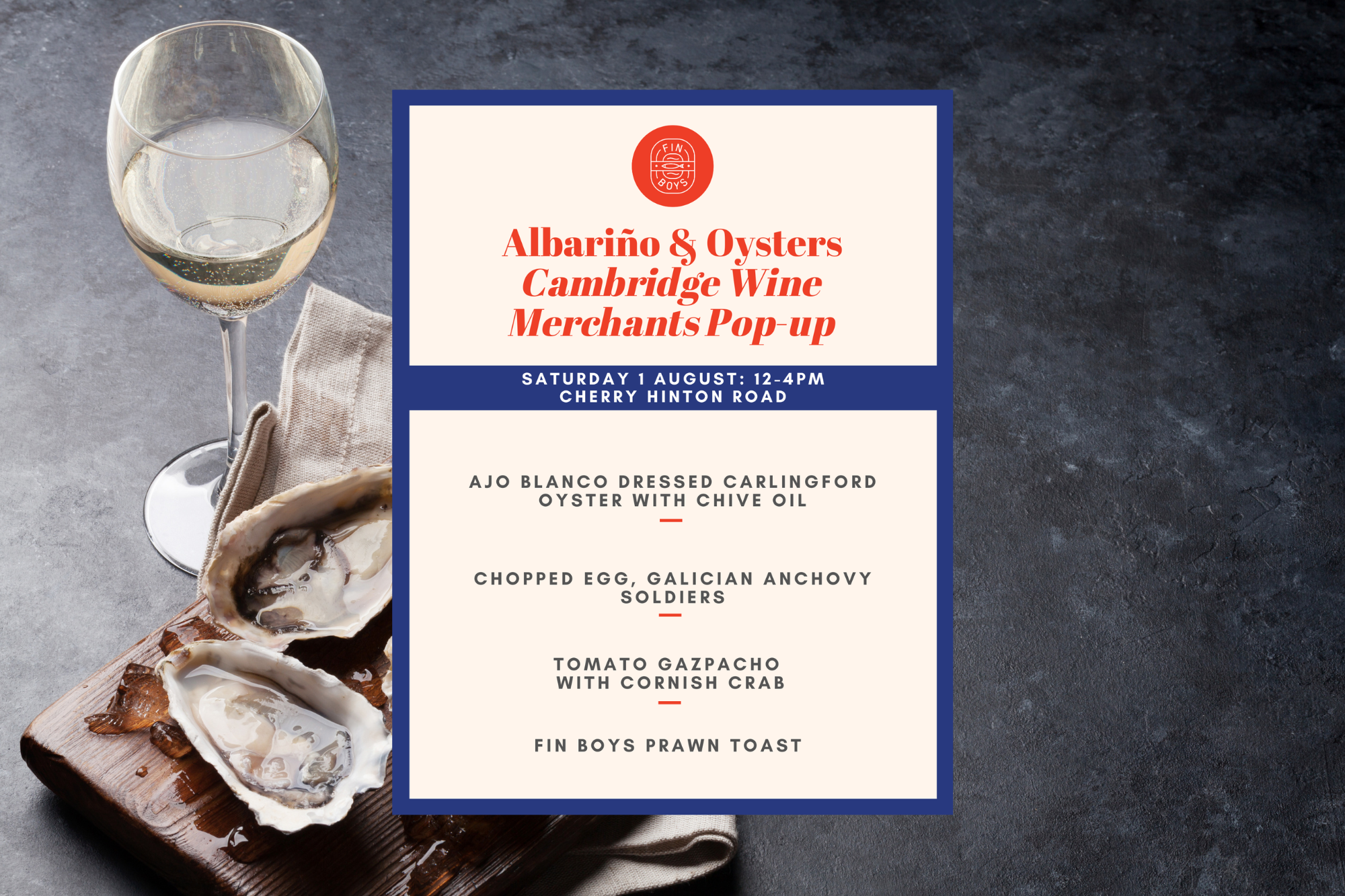 Albariño &amp; Oysters&nbsp;Pop-Up AT Cambridge wine merchants