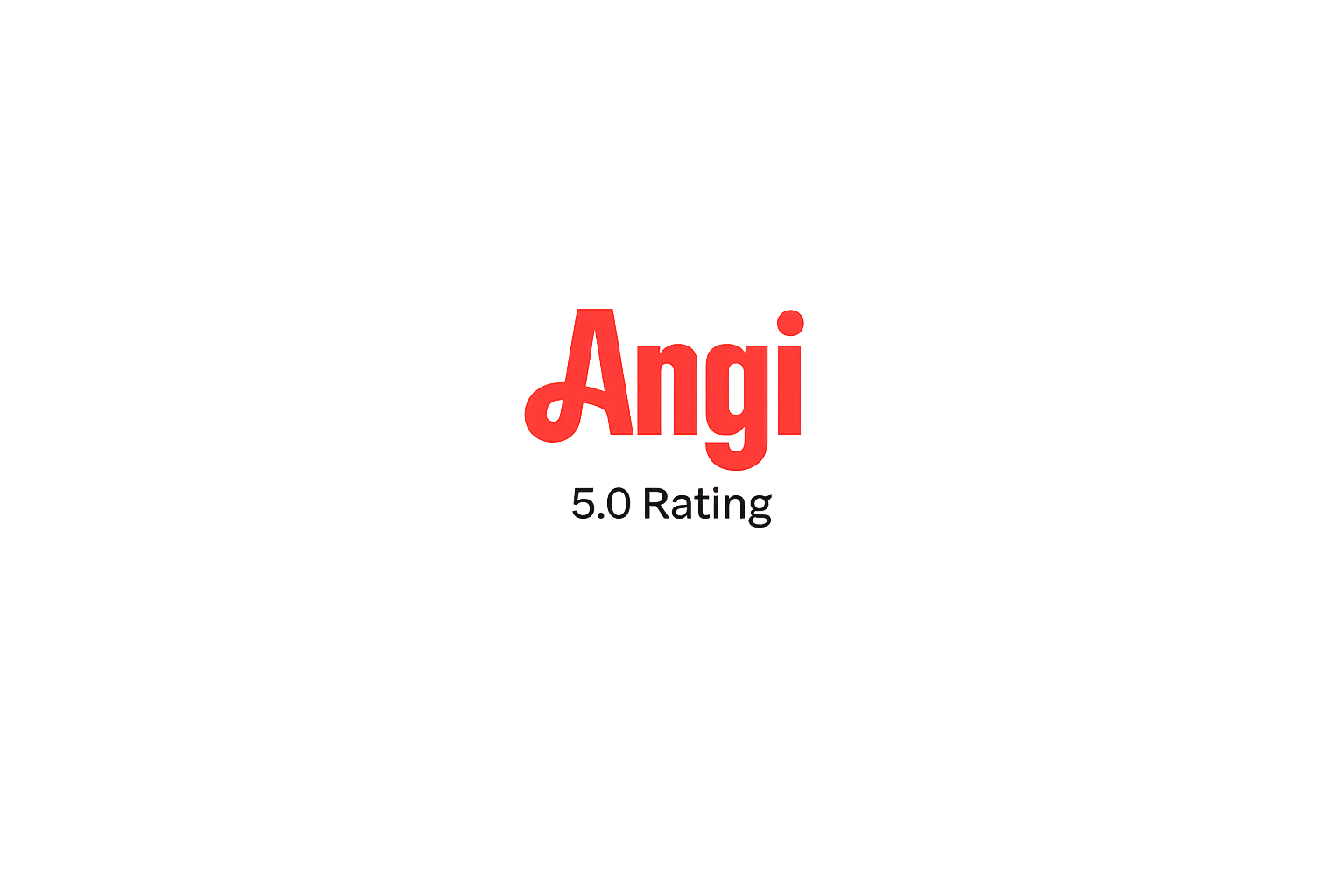 Angi 5.0 rating review badge transparent background