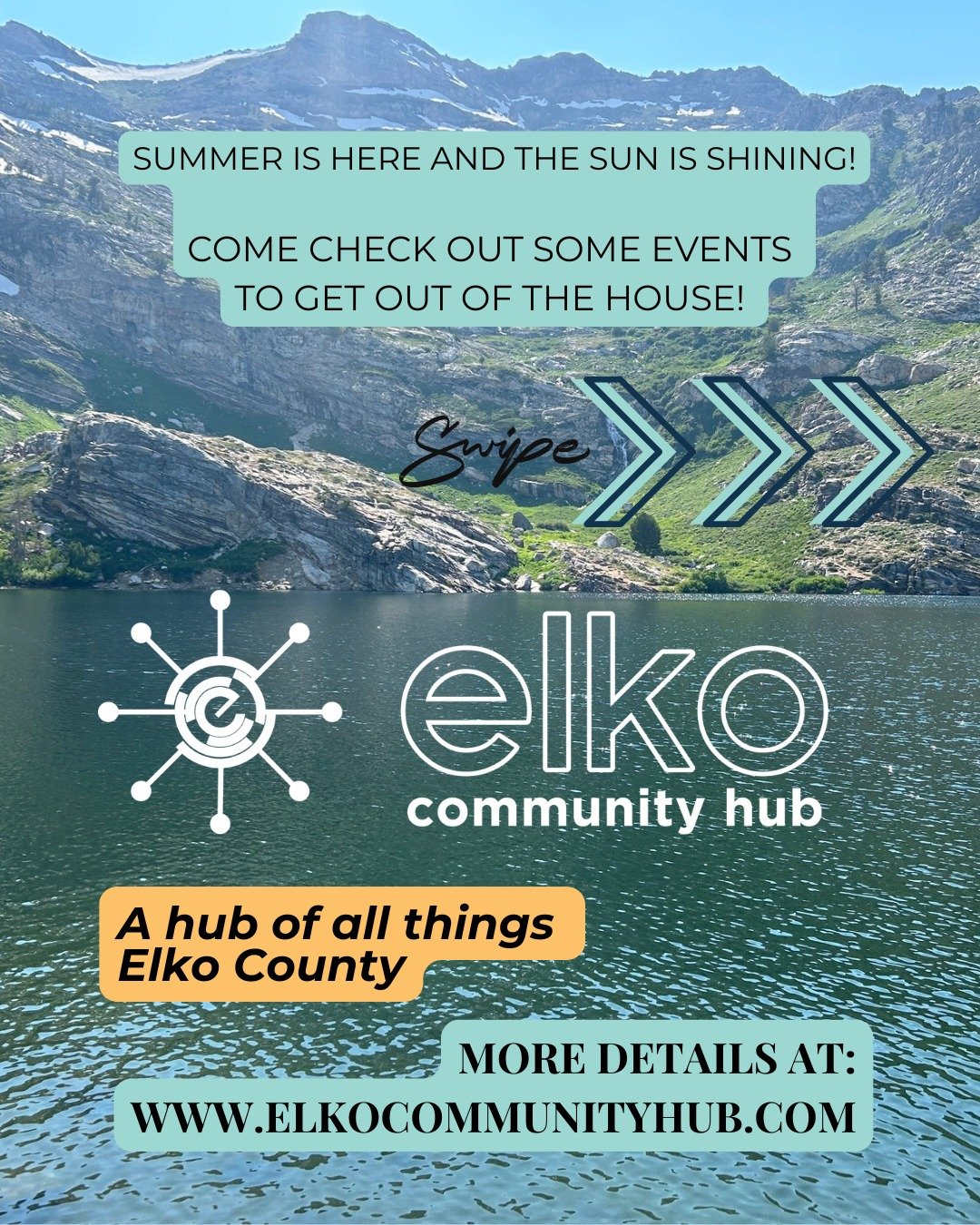 ☀️ Summer's here! Get out, explore, and stay connected. 
Discover what&rsquo;s going on around Elko County in our website - LINKS in bio. 

#elkoareaevents #elkocountynv #elkoareahub #ExploreElko #thingstodoinnv #elkocounty 

@ckconnectionsandevents 