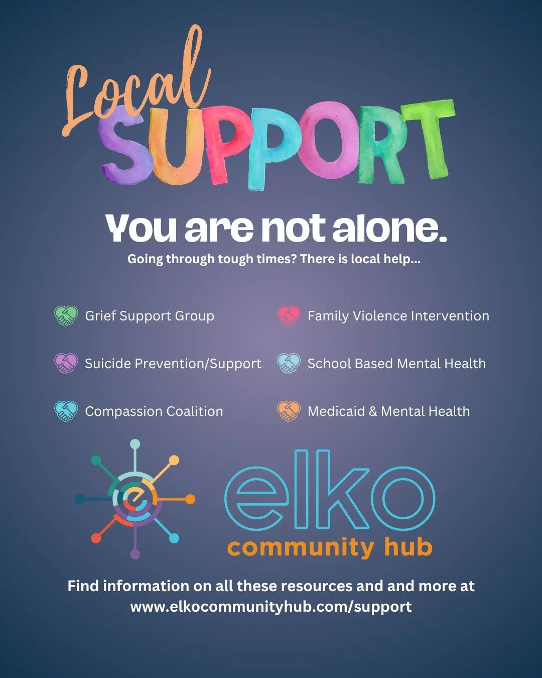 When it comes to mental health and family support, help is closer than you think.
Organizations like Horizon Hospice&rsquo;s Grief Support Groups, Compassion Coalition, Heart &amp; Hope, Zero Suicides Elko County, and others are working together to m