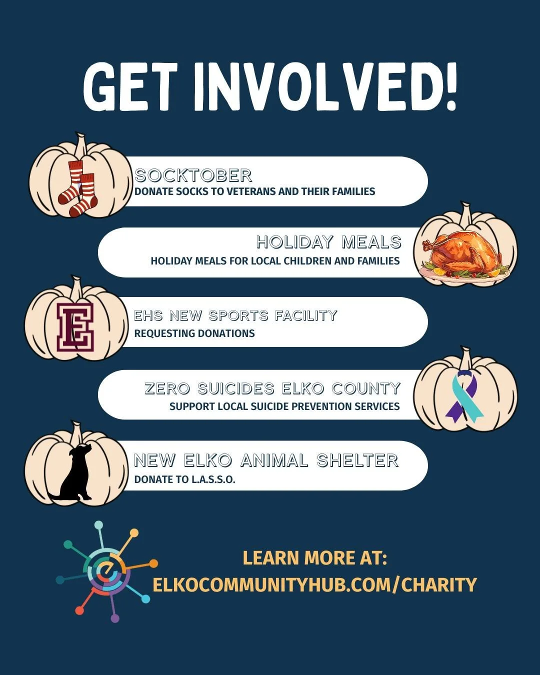 This season, lend a hand where it matters most!
Whether it&rsquo;s donating socks for veterans, food to families in need, supporting mental health programs, helping rebuild Warrior Field, or caring for shelter pets, your contributions make a lasting 