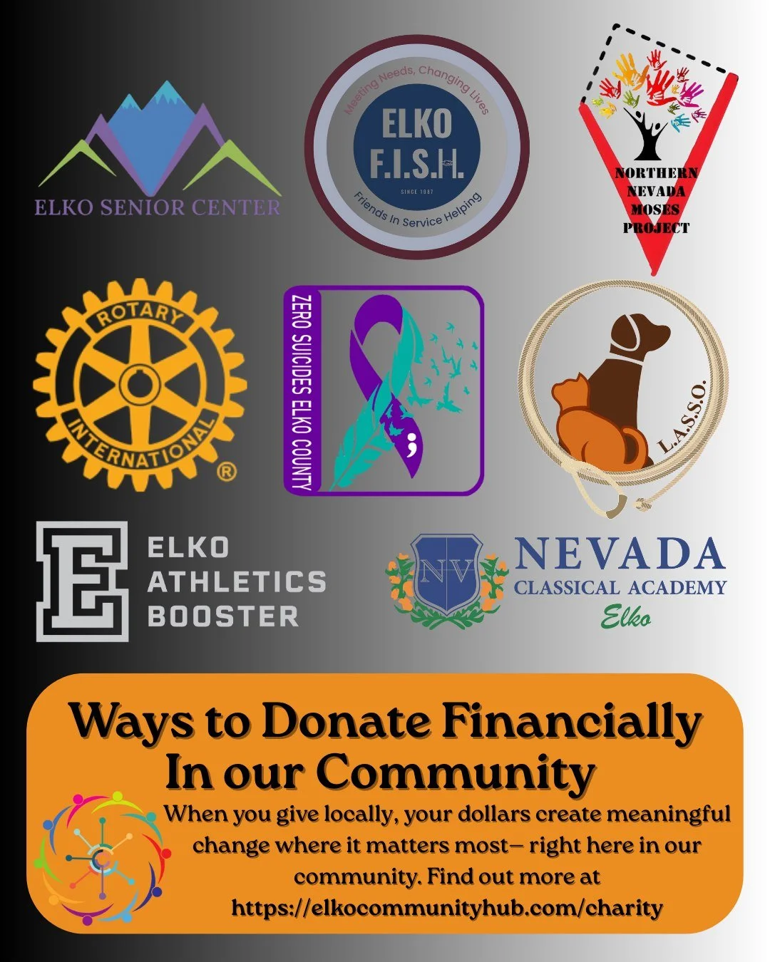 Looking to make one last donation before the year ends? Local nonprofits are making a difference every day&mdash;help them finish the year strong! 
Check out our list of local nonprofits doing meaningful work right here in Elko County:
https://elkoco