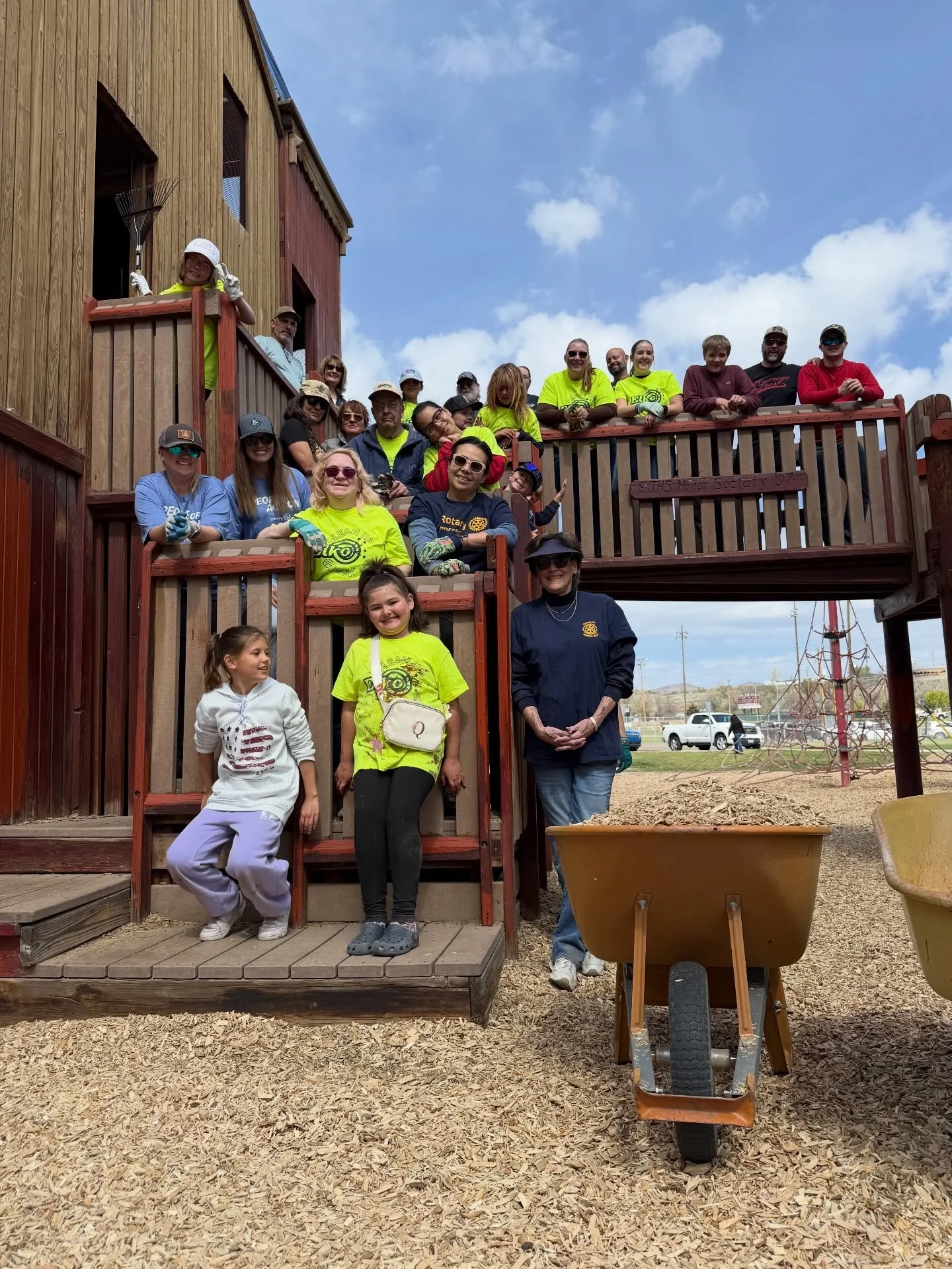 Service Above Self in action! Proud to be out with the Rotary Club of Elko for our annual maintenance day at Johnny Appleseed Park &mdash; a tradition Rotarians have proudly upheld for decades.
There&rsquo;s something special about rolling up our sle