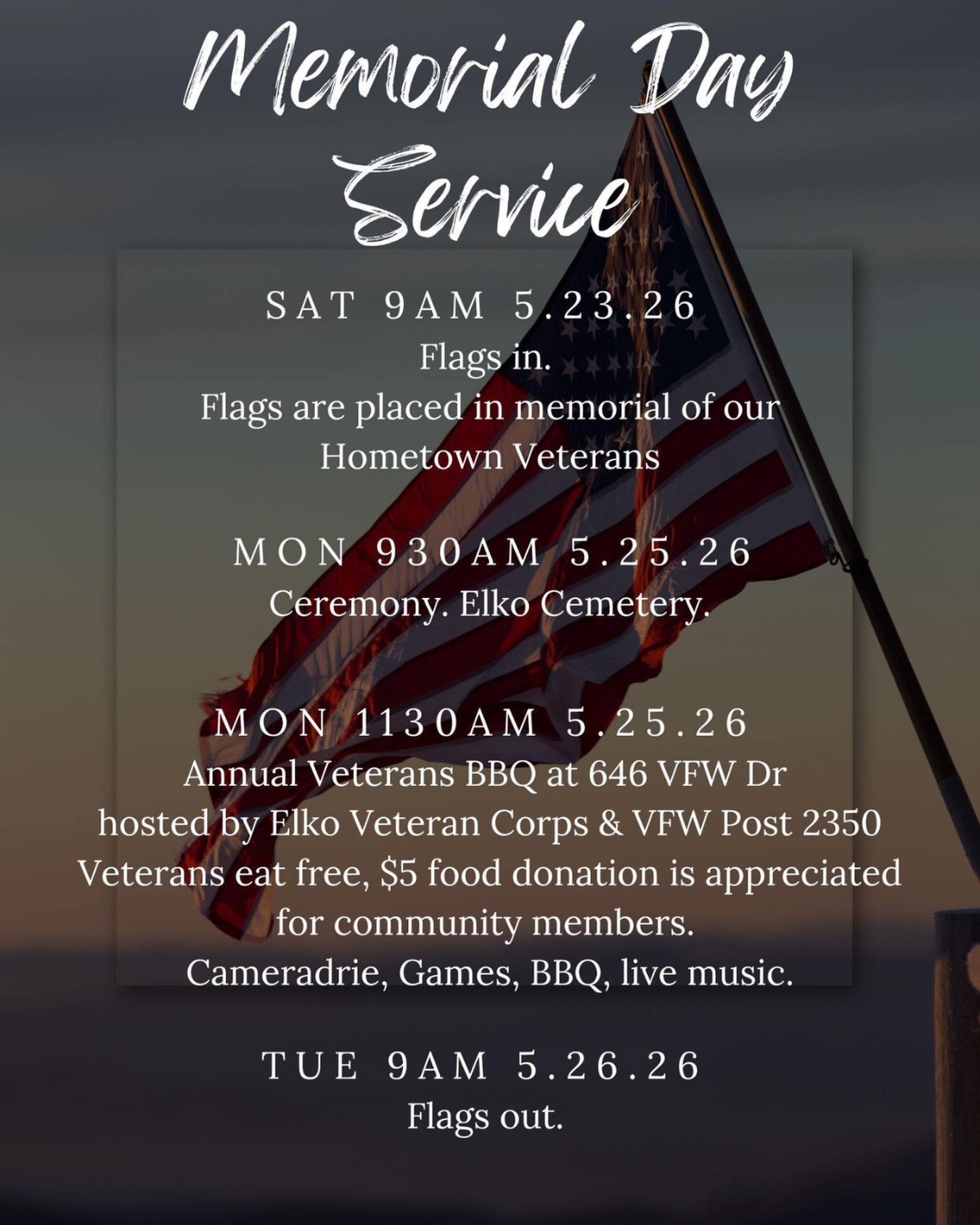 Honoring our fallen heroes today at the Elko Cemetery.  #memorialday  @vrc_gbc