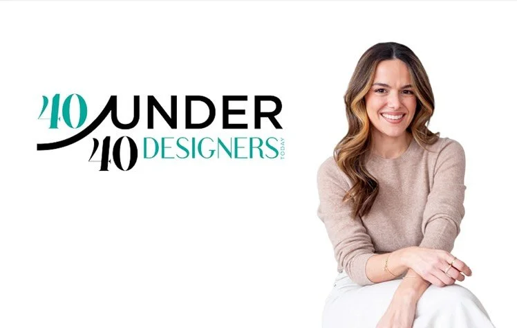 Honored to be recognized as one of Designers Today&rsquo;s Top 40 Under 40 Designers. Grateful to do what I love every day 🫶🏼 creating meaningful, beautiful spaces for the people who live in them. Thank you to my incredible clients, collaborators, 