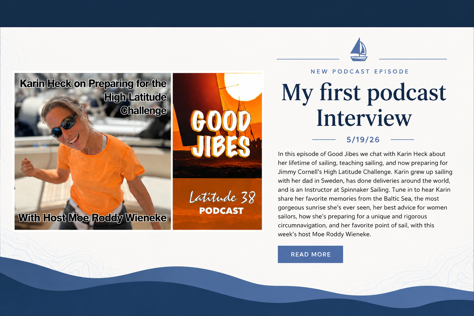 My first podcast interview