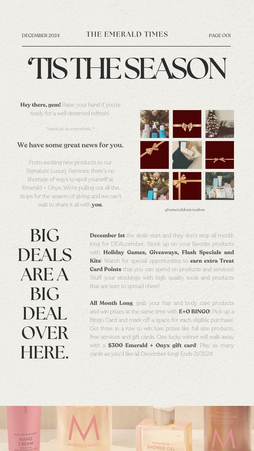 ✨Check out what's new with our Emerald + Onyx Seasonal News Letter!✨