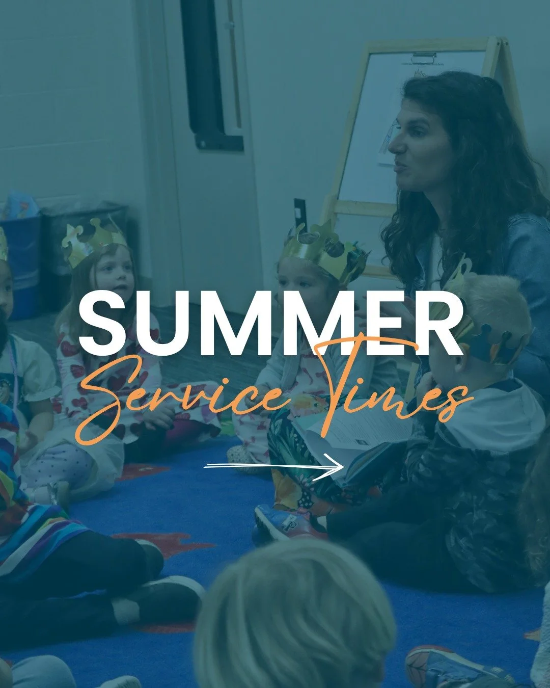 ✨☀️ Summer Service Times!!! ✨☀️ 

We are going back to two services starting next Sunday! 9 &amp; 11AM will be our service times going forward, with the 11AM service livestreamed on YouTube every week! 

New Story Kids will be available for all ages 